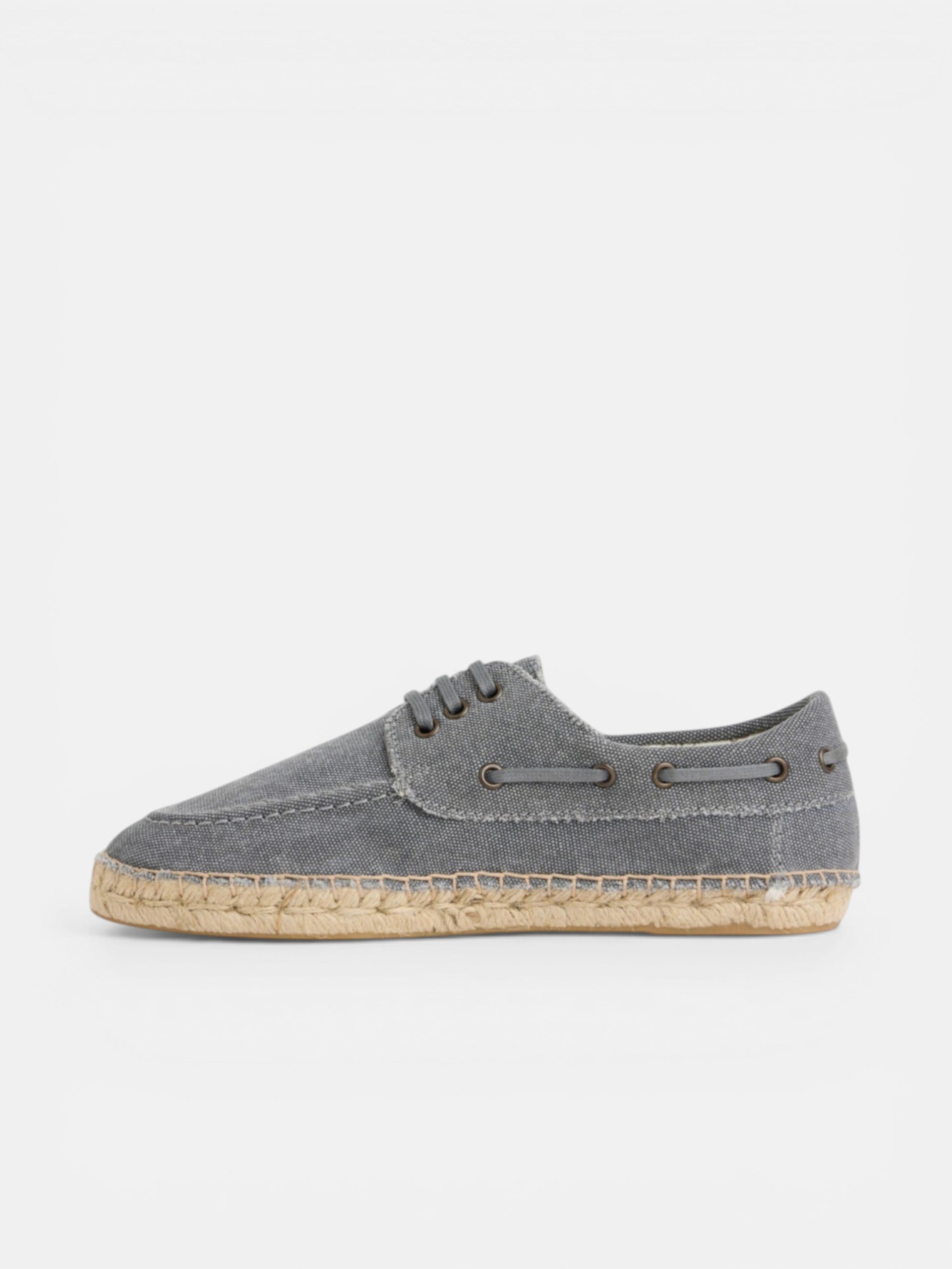 Navy blue nautical covered espadrille