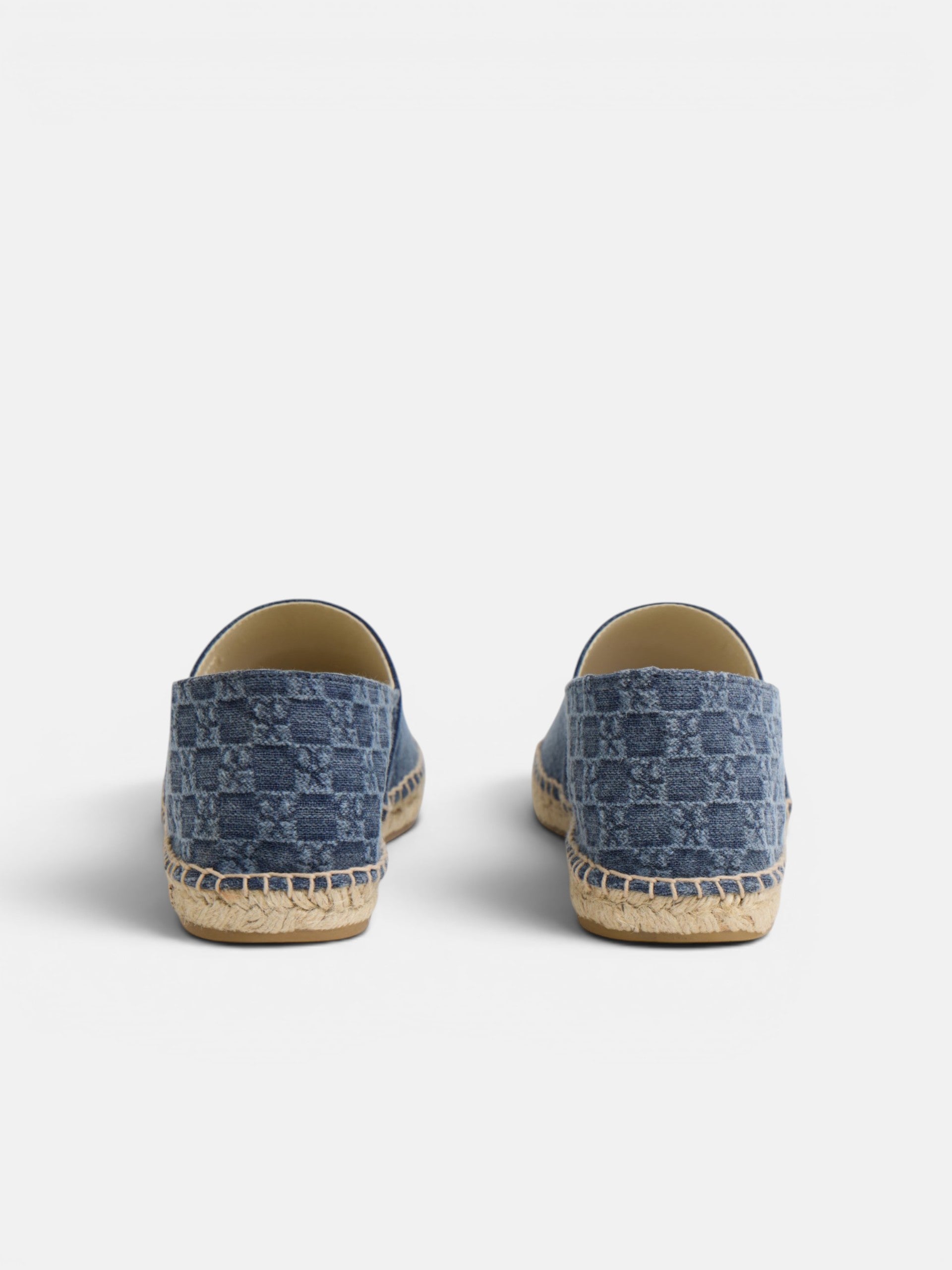 Navy blue mini-logo espadrille