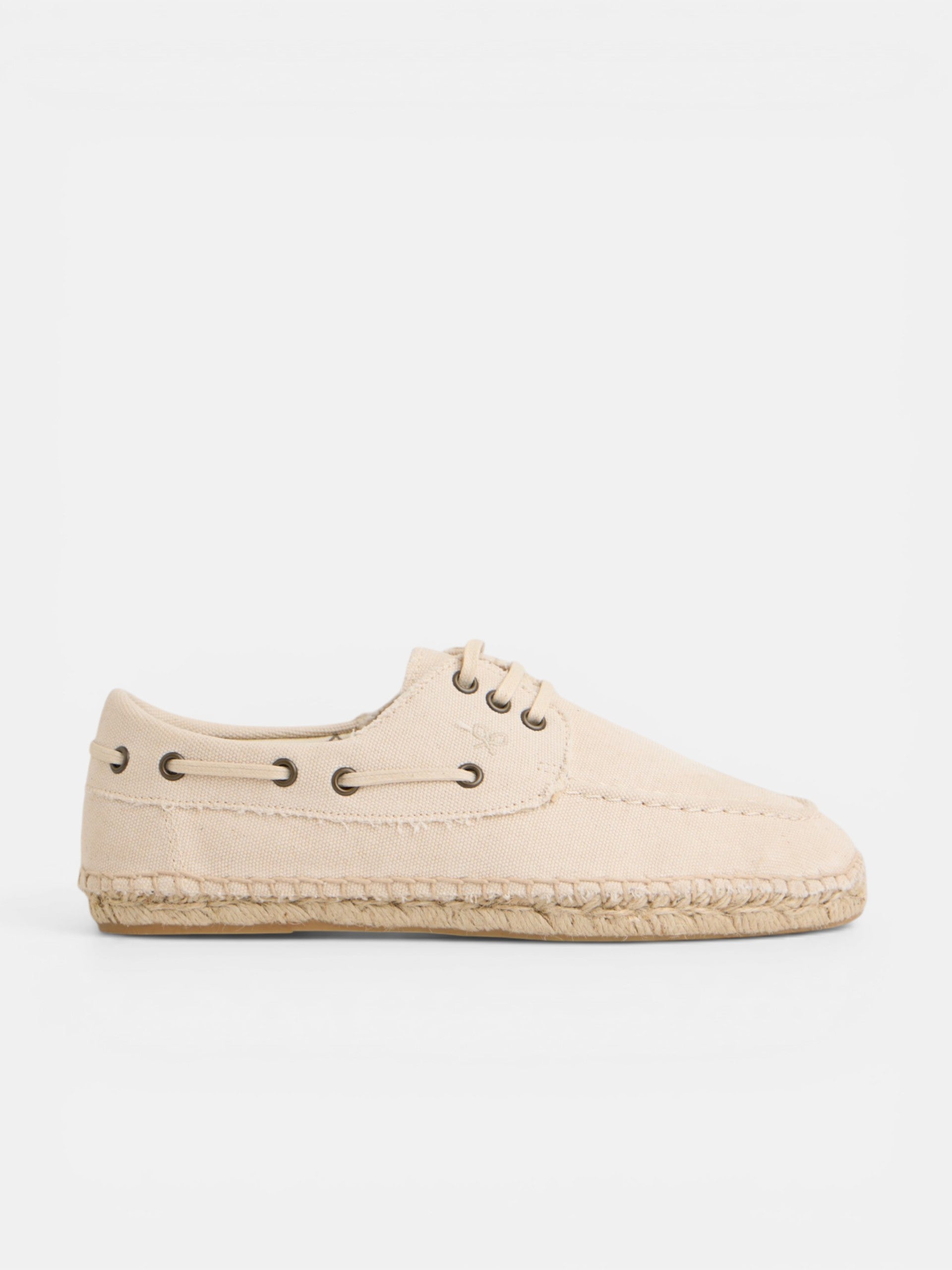 Beige nautical covered espadrille