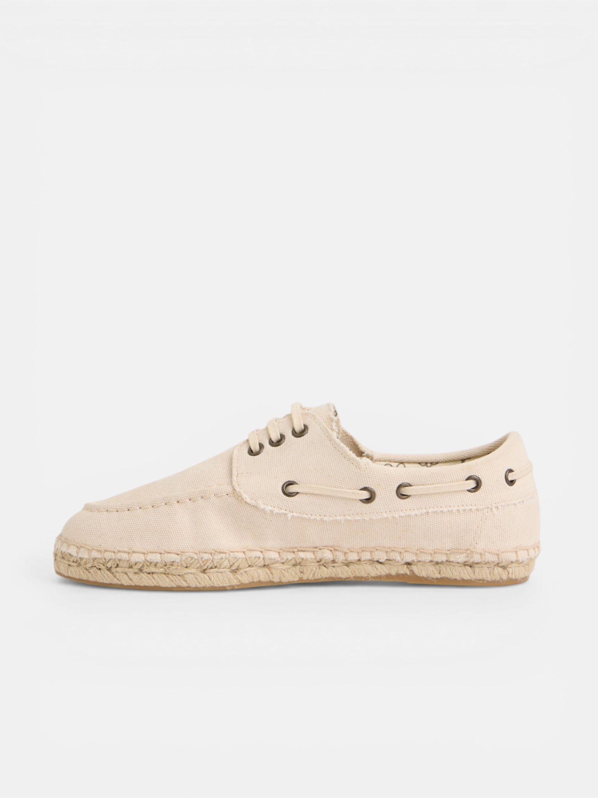 Beige nautical covered espadrille