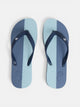 Two-tone blue paddle flip-flops