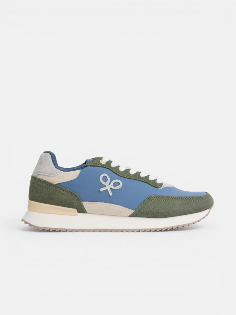 Zapatilla running raqueta verde