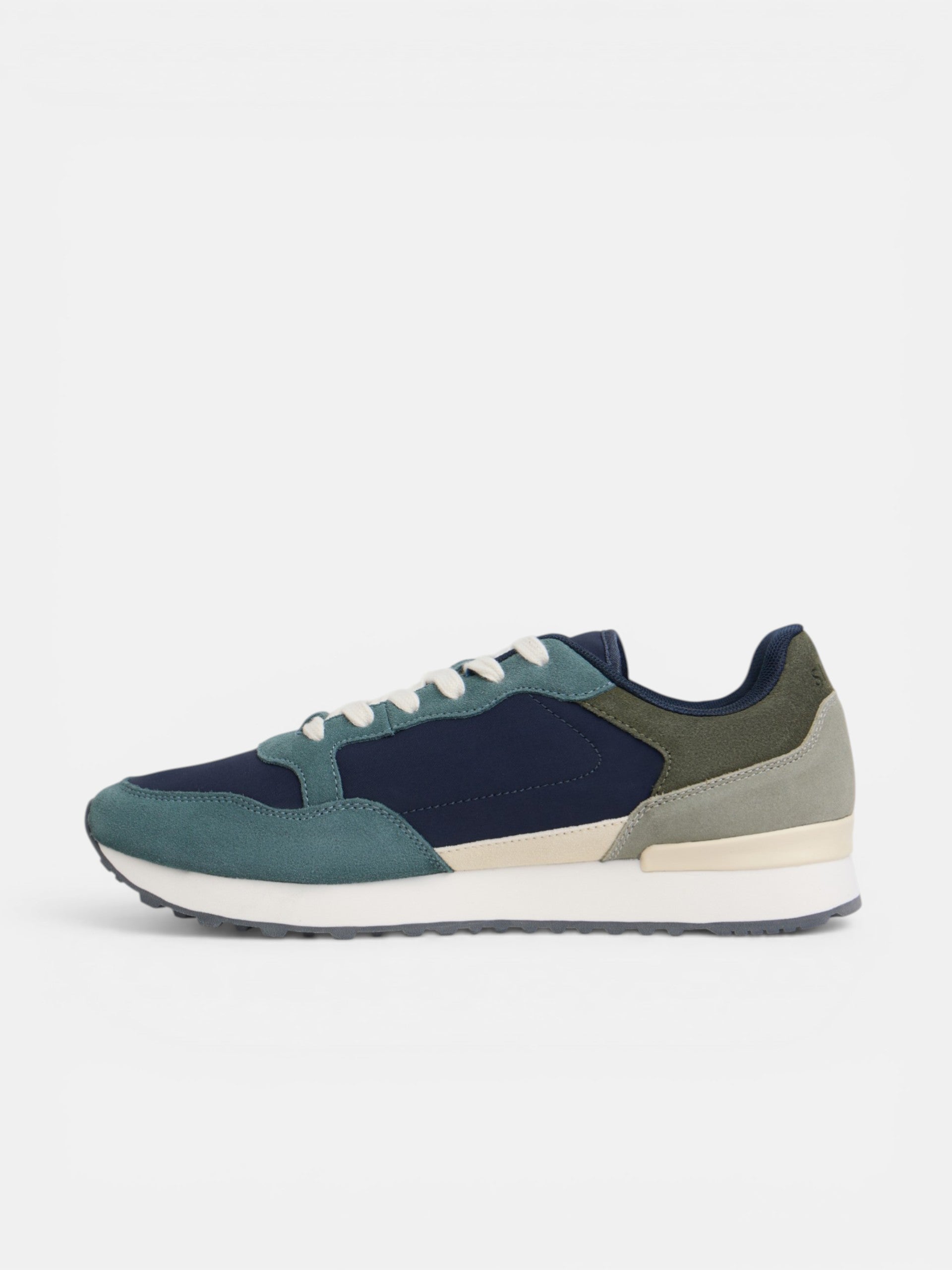 Baskets style running bleu marine