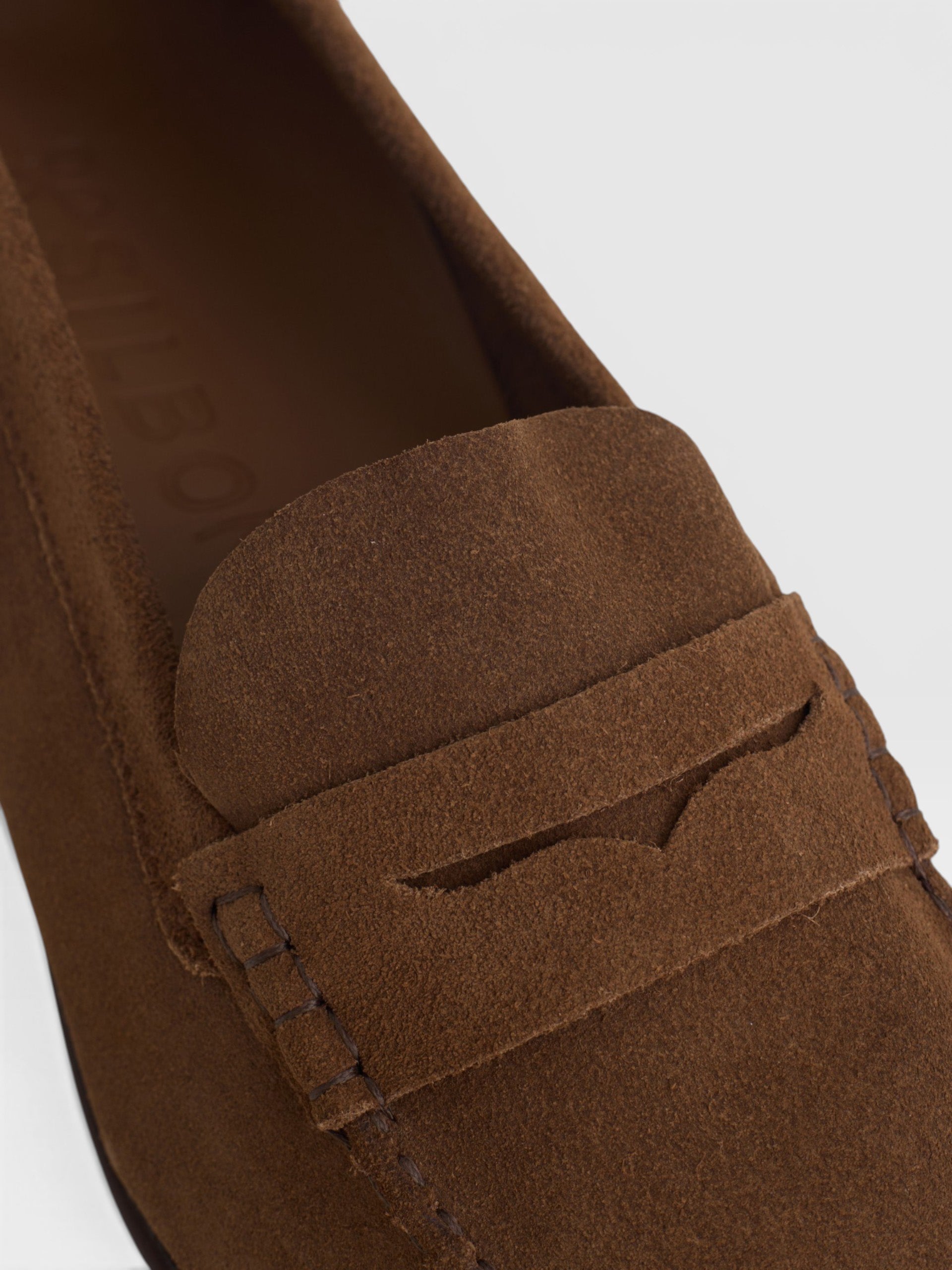 Zapato antifaz ante marron