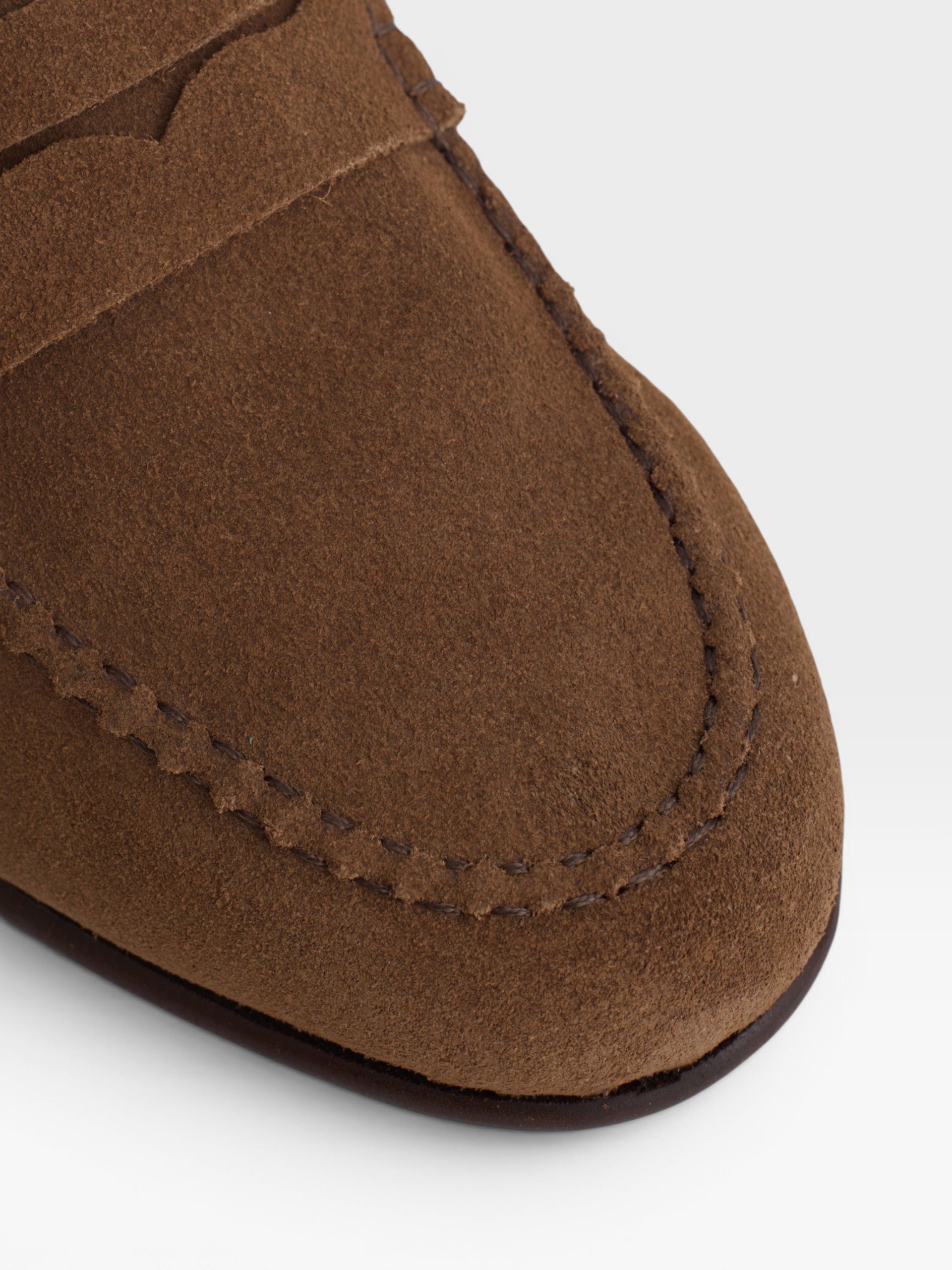 Zapato antifaz ante marron