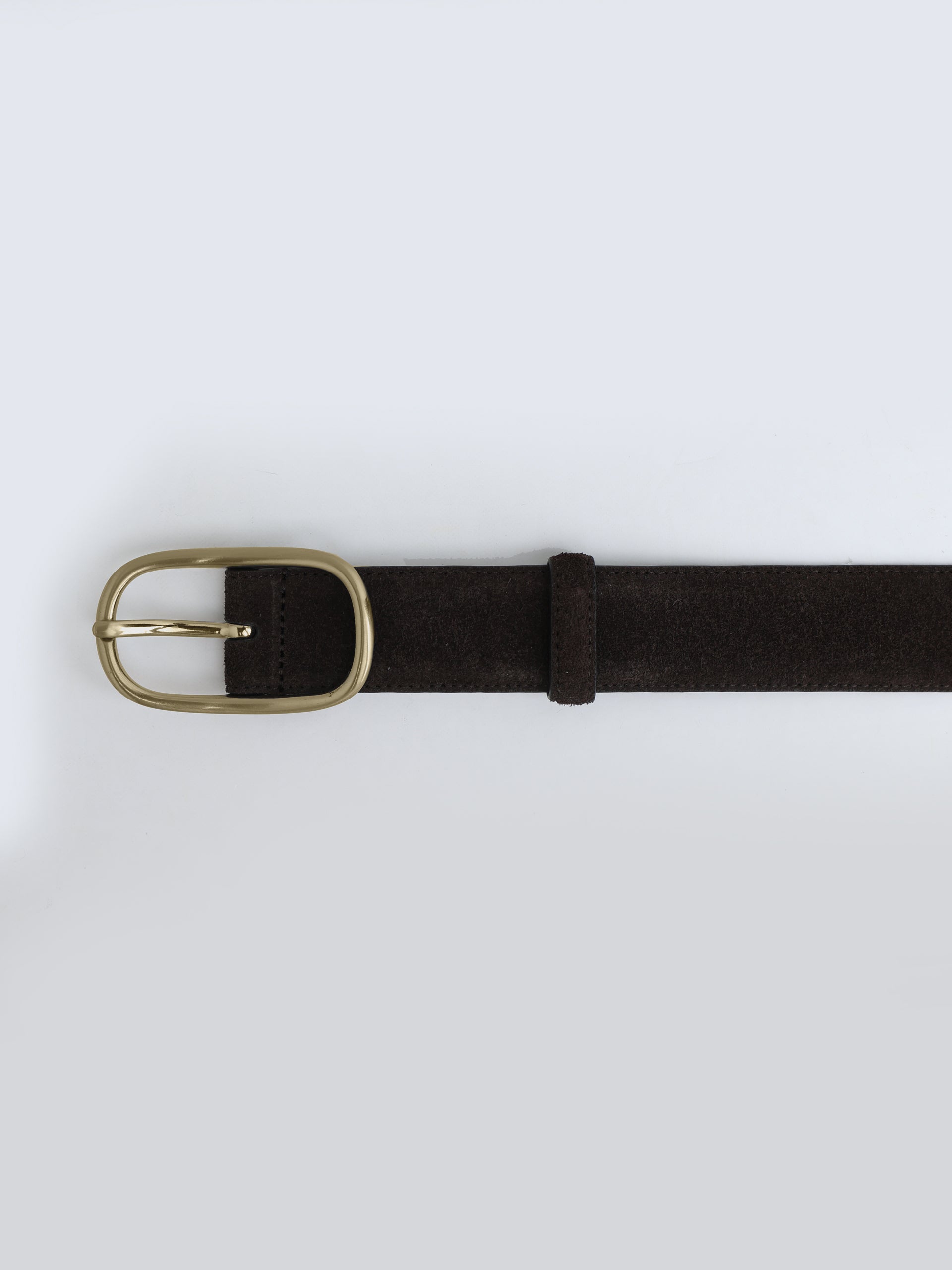 Ceinture cruise en daim marron