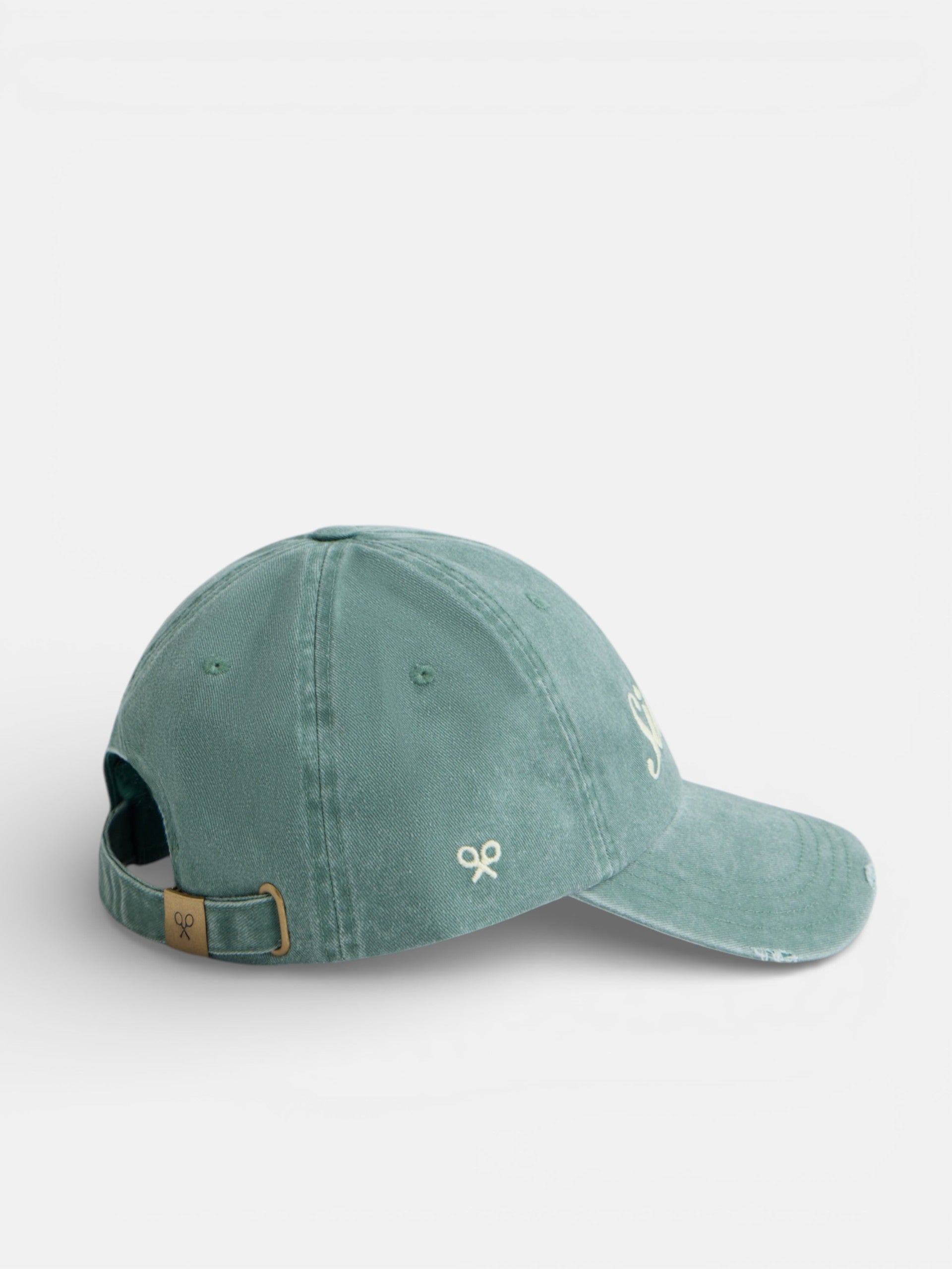 Casquette brodée vert moyen