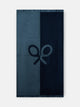 Serviette bicolore bleu marine
