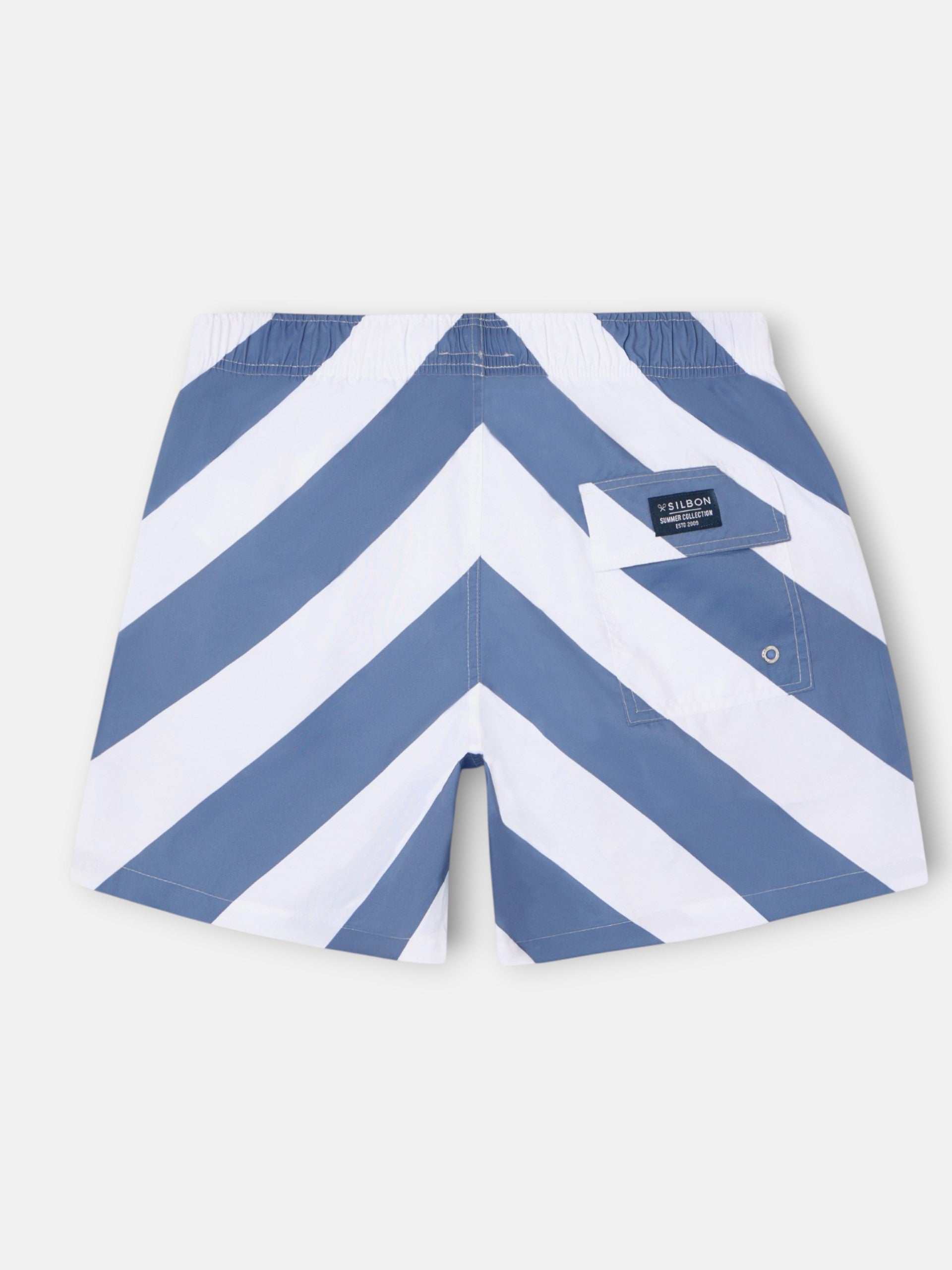 Maillot de bain à rayures bleues
