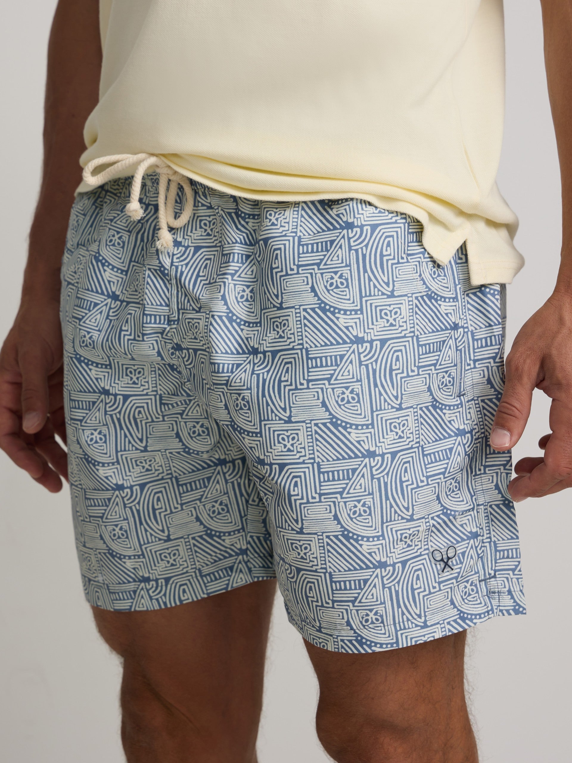 Maillot de bain géométrique SB bleu clair