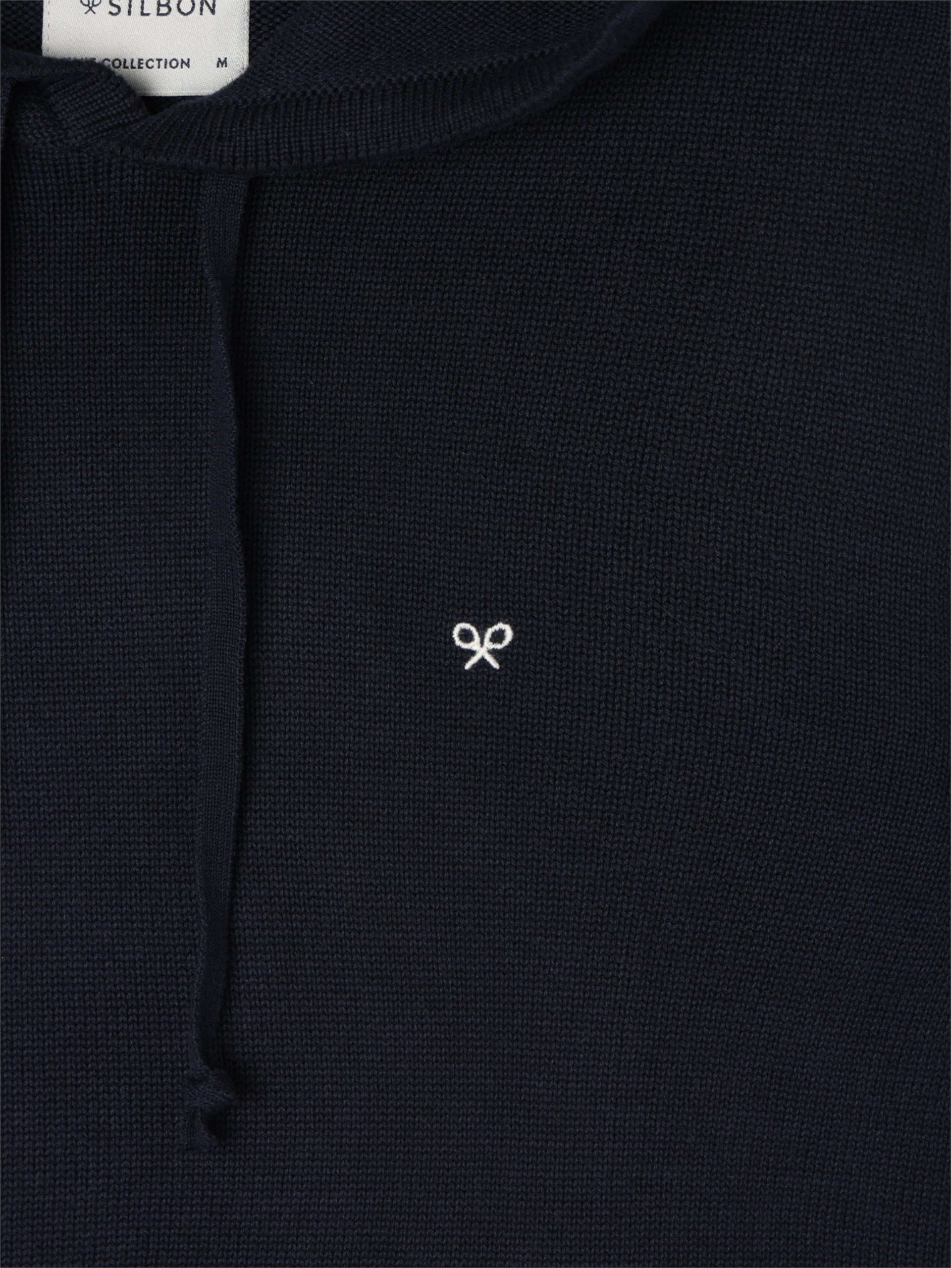Plain navy blue hooded sweater