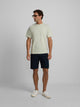 Navy blue pocket Bermuda shorts