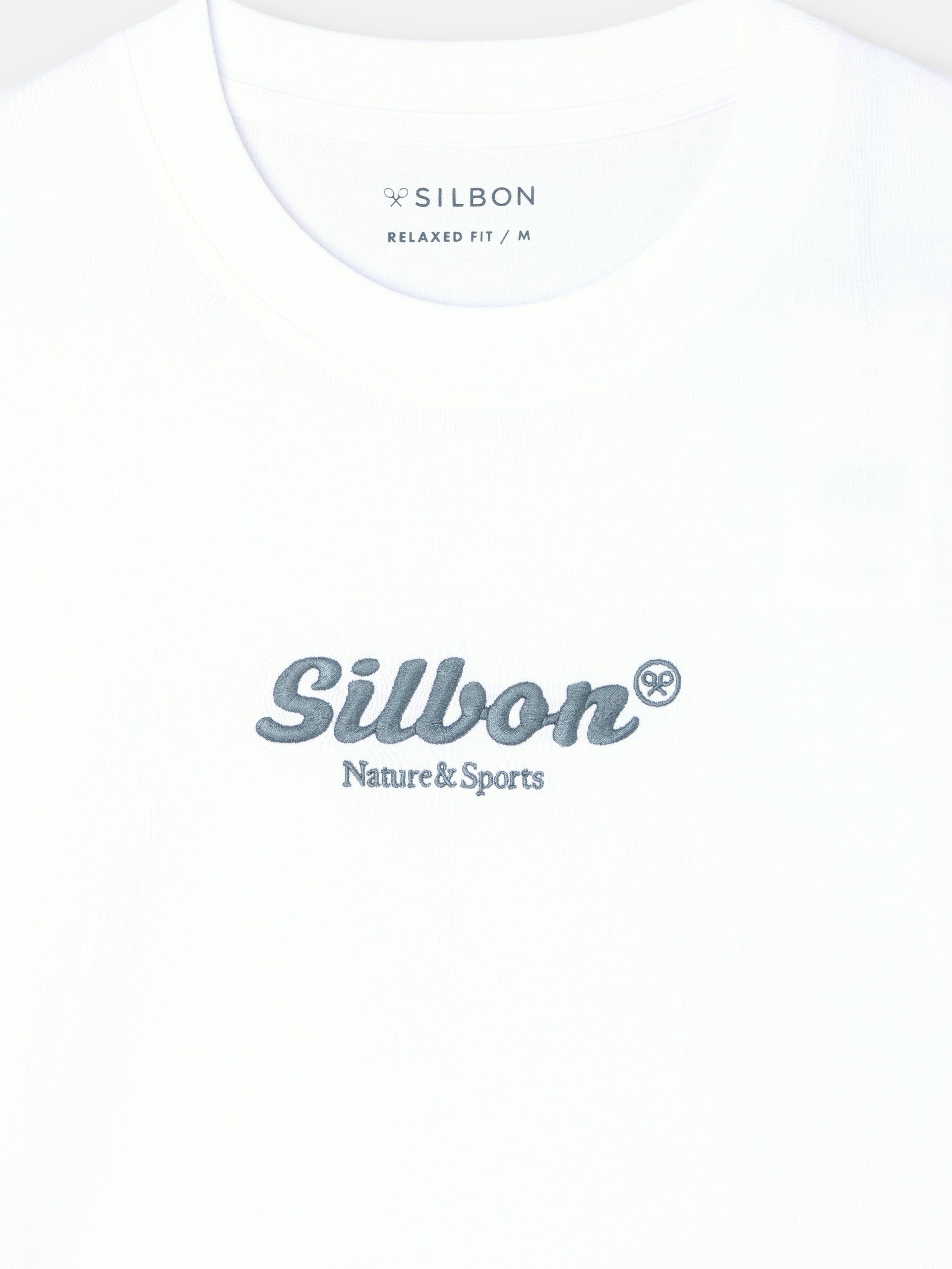 T-shirt Silbon nature blanc