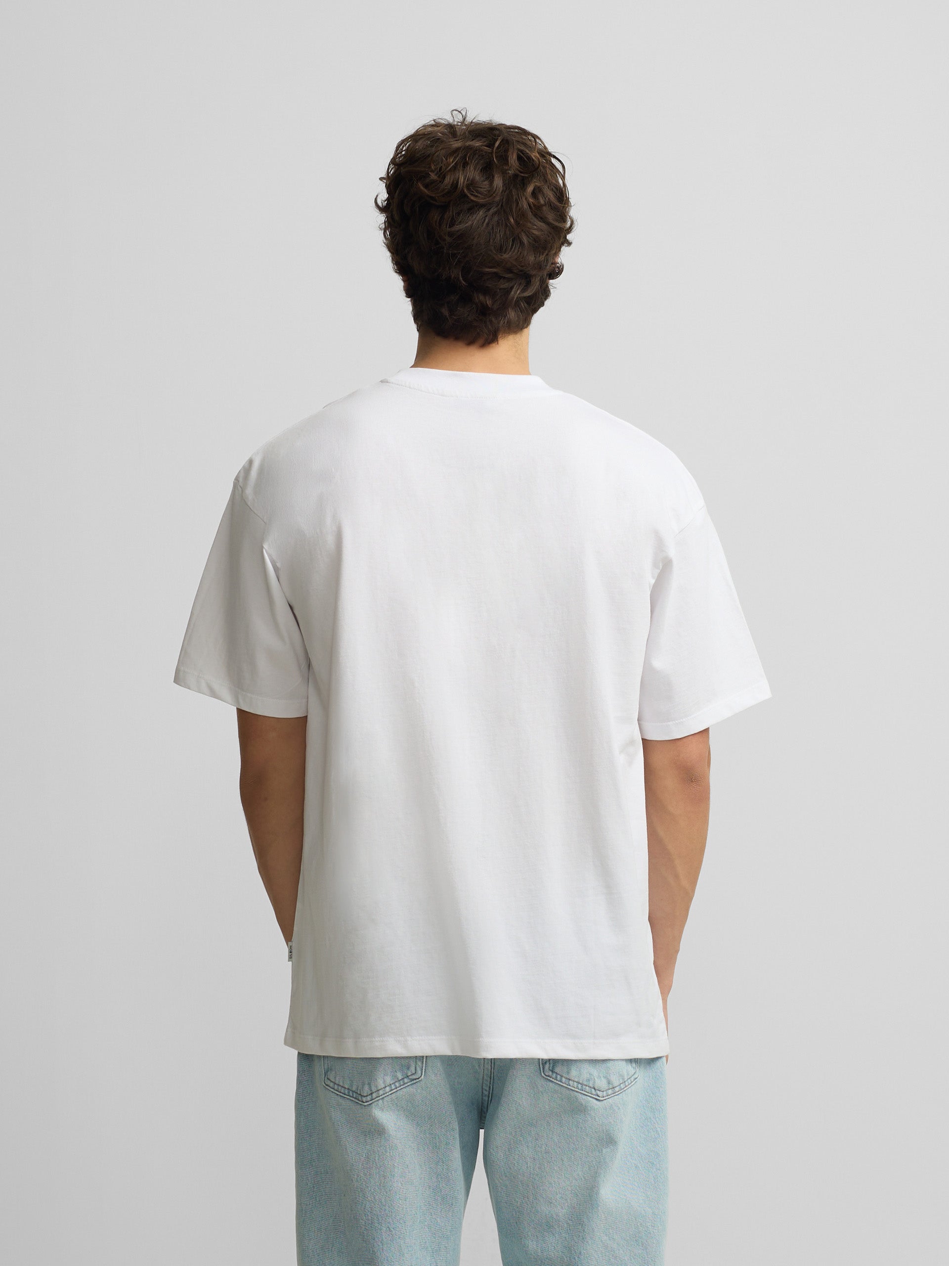 T-shirt coupe décontractée slbn cross blanc