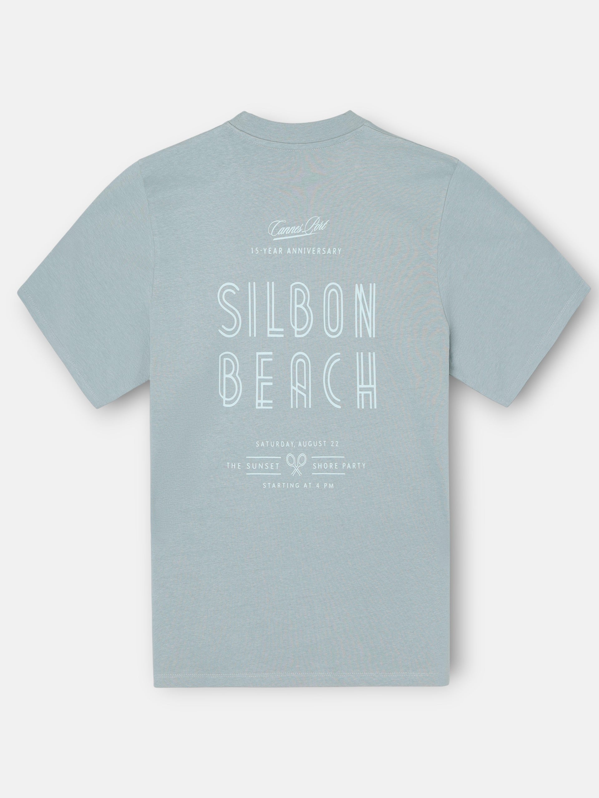 Camiseta special fit Silbon sunset party aguamarina