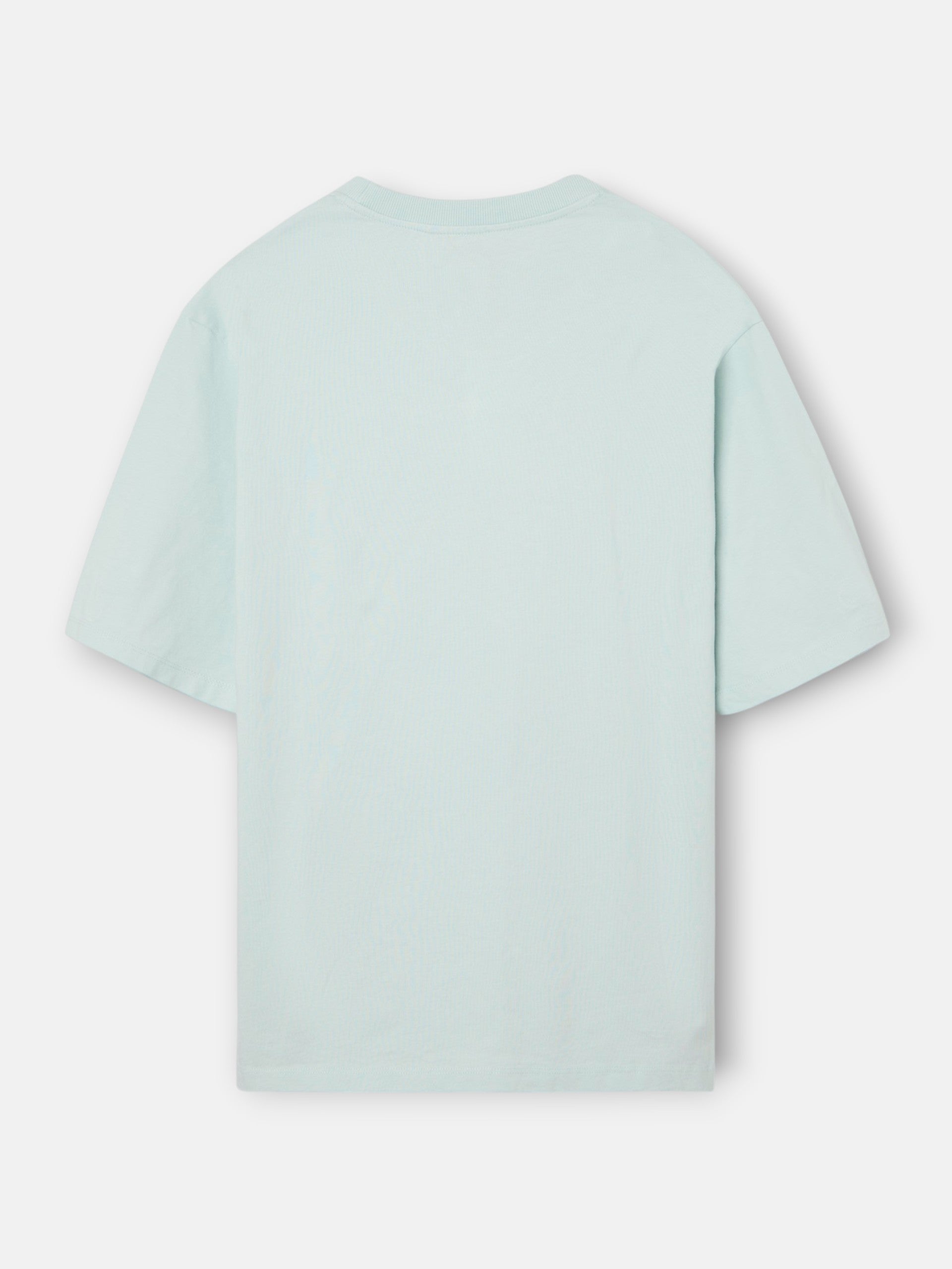 Special fit T-shirt with mini logo patch in aquamarine