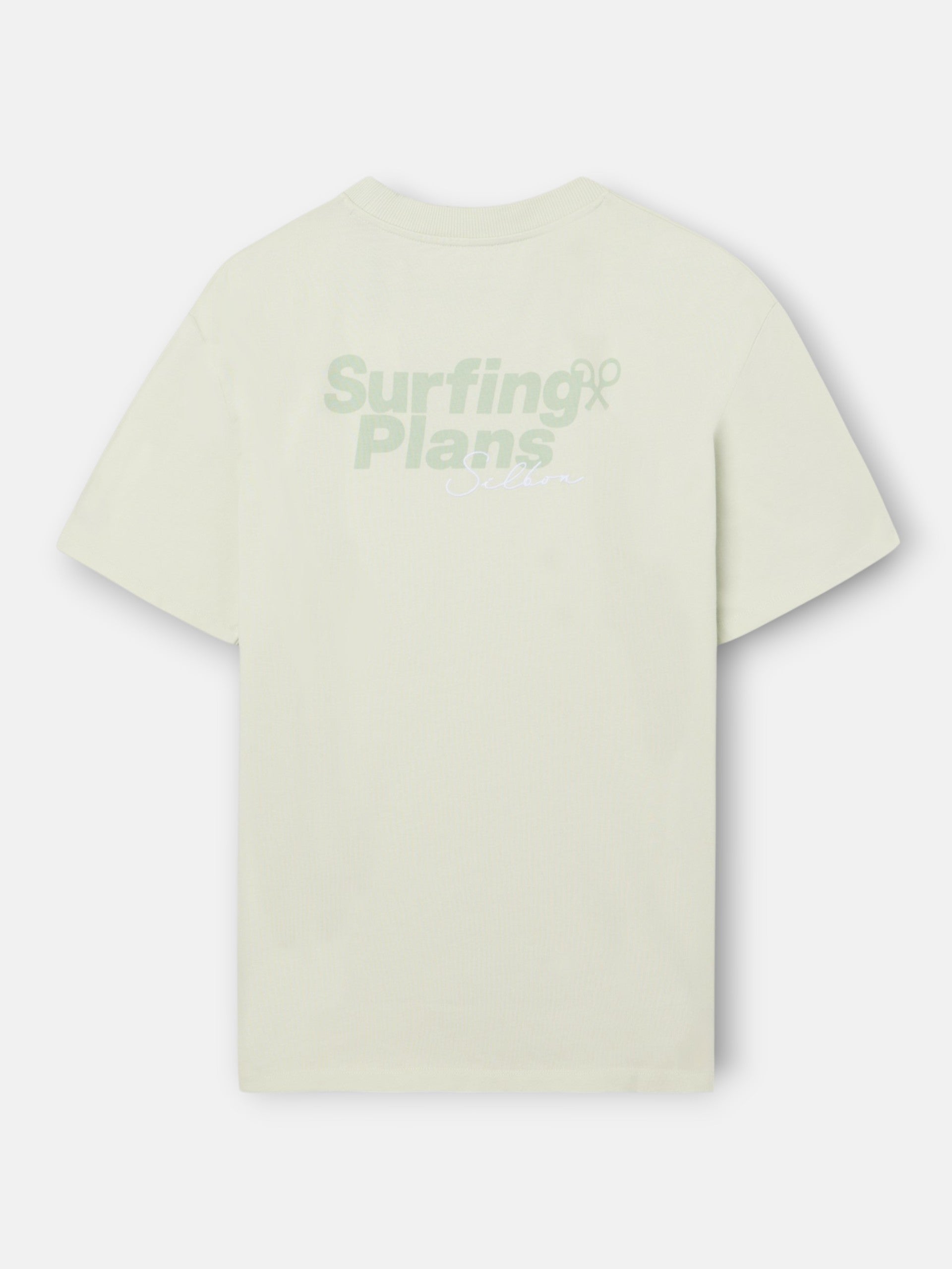 T-shirt relaxed fit planos de surf verde claro