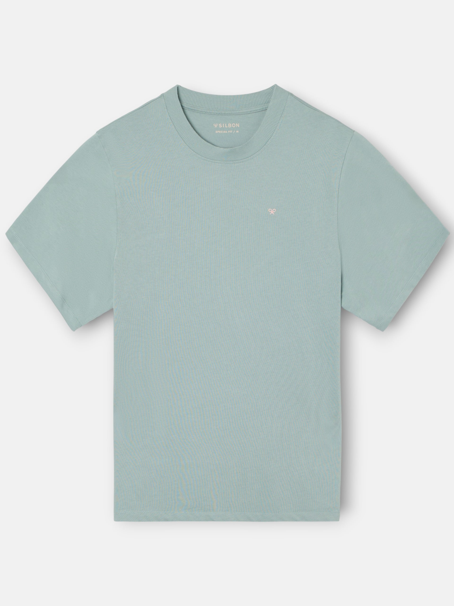 Camiseta special fit Silbon classic society verde gris