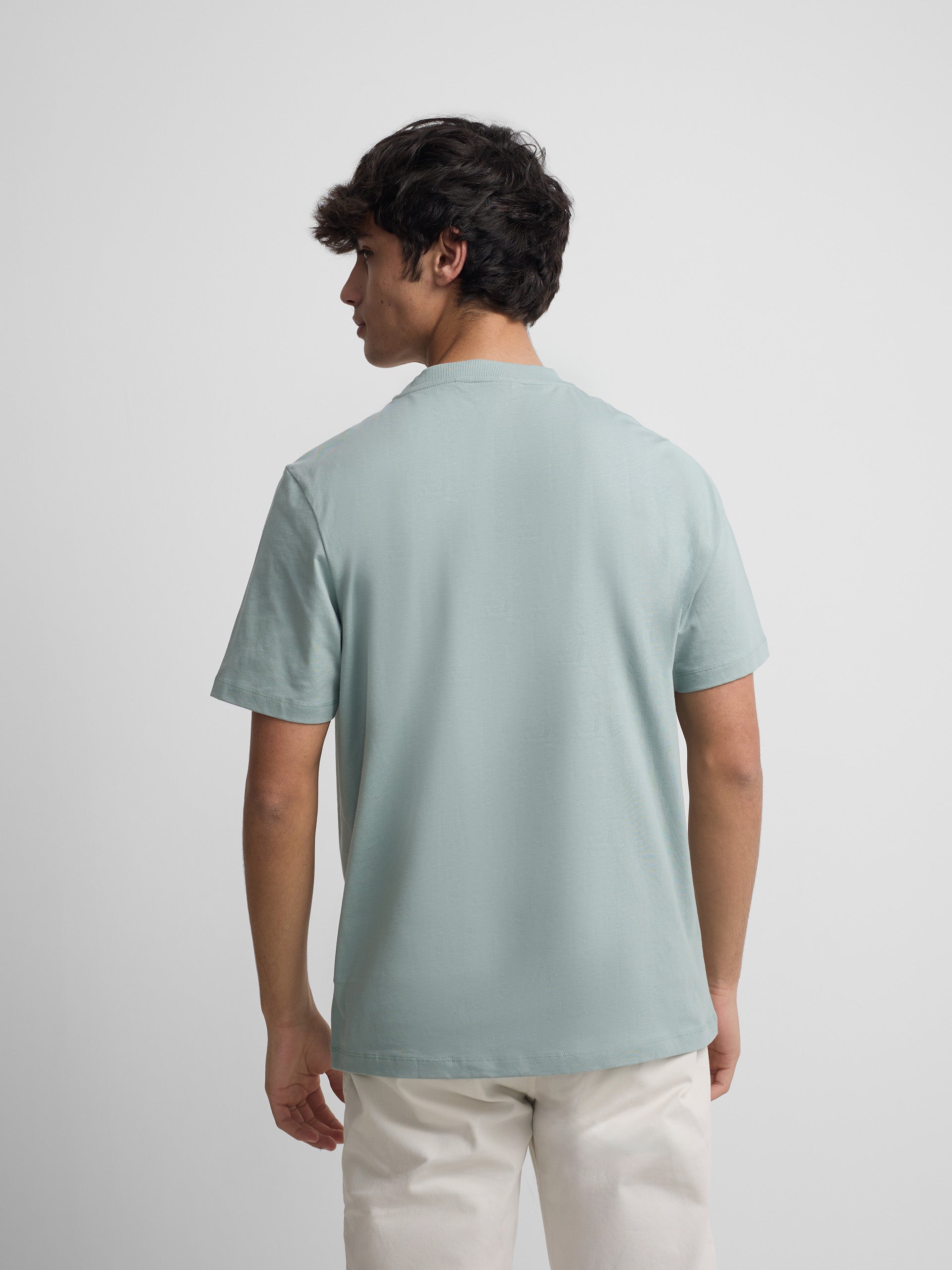T-shirt poche ethnique verte