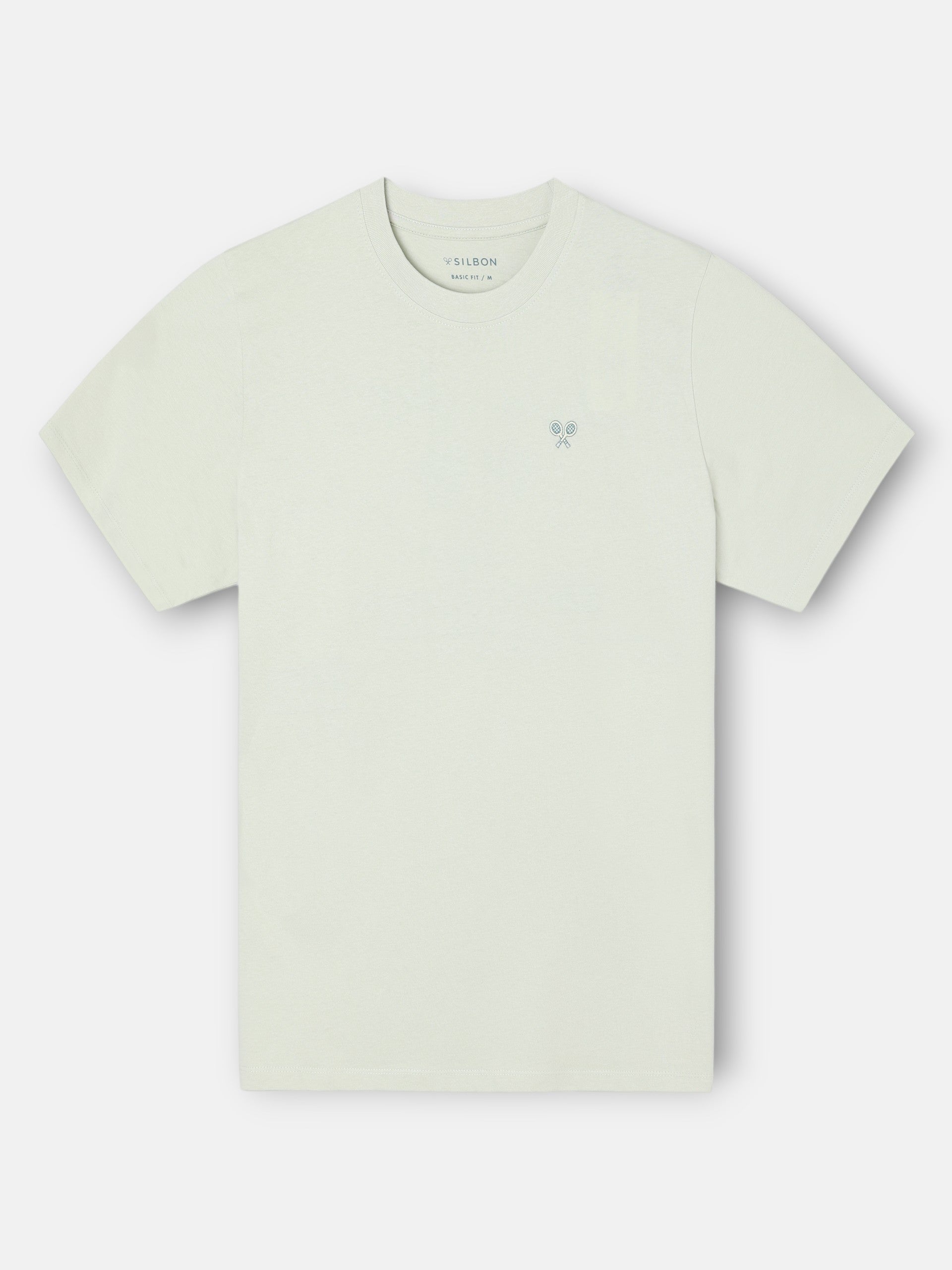 T-shirt après tennis vert clair