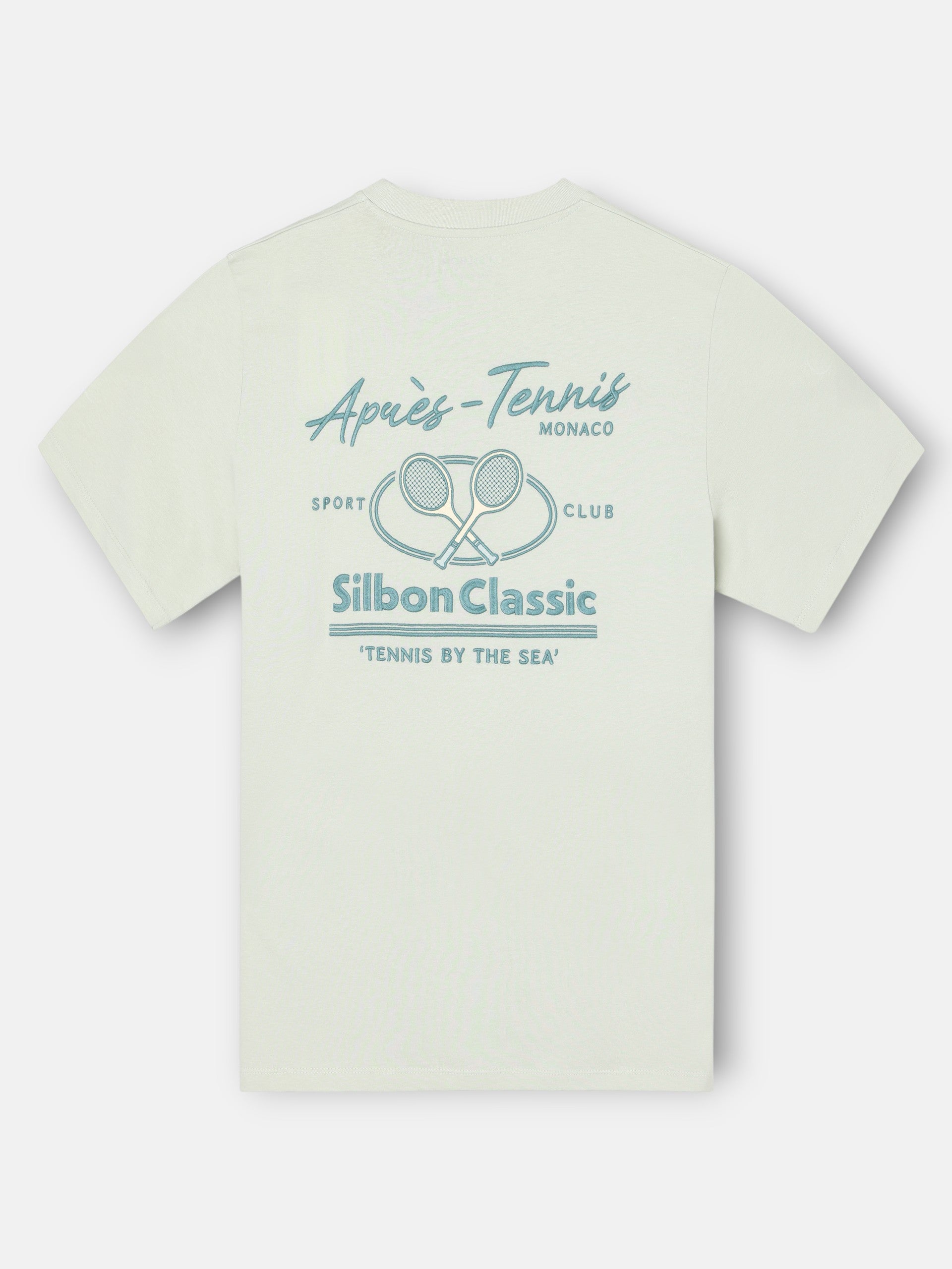 T-shirt après tennis vert clair