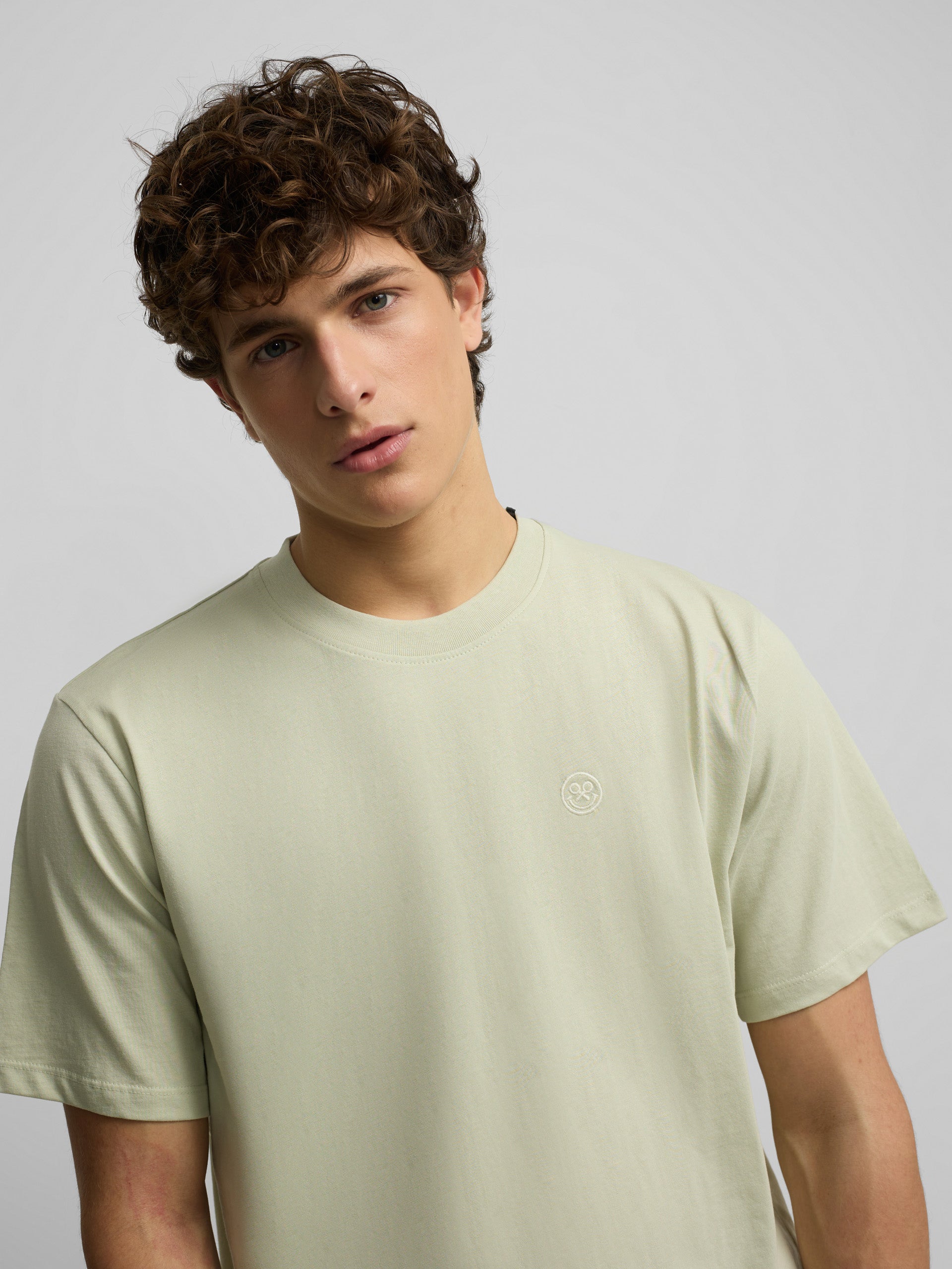 T-shirt summer games vert clair