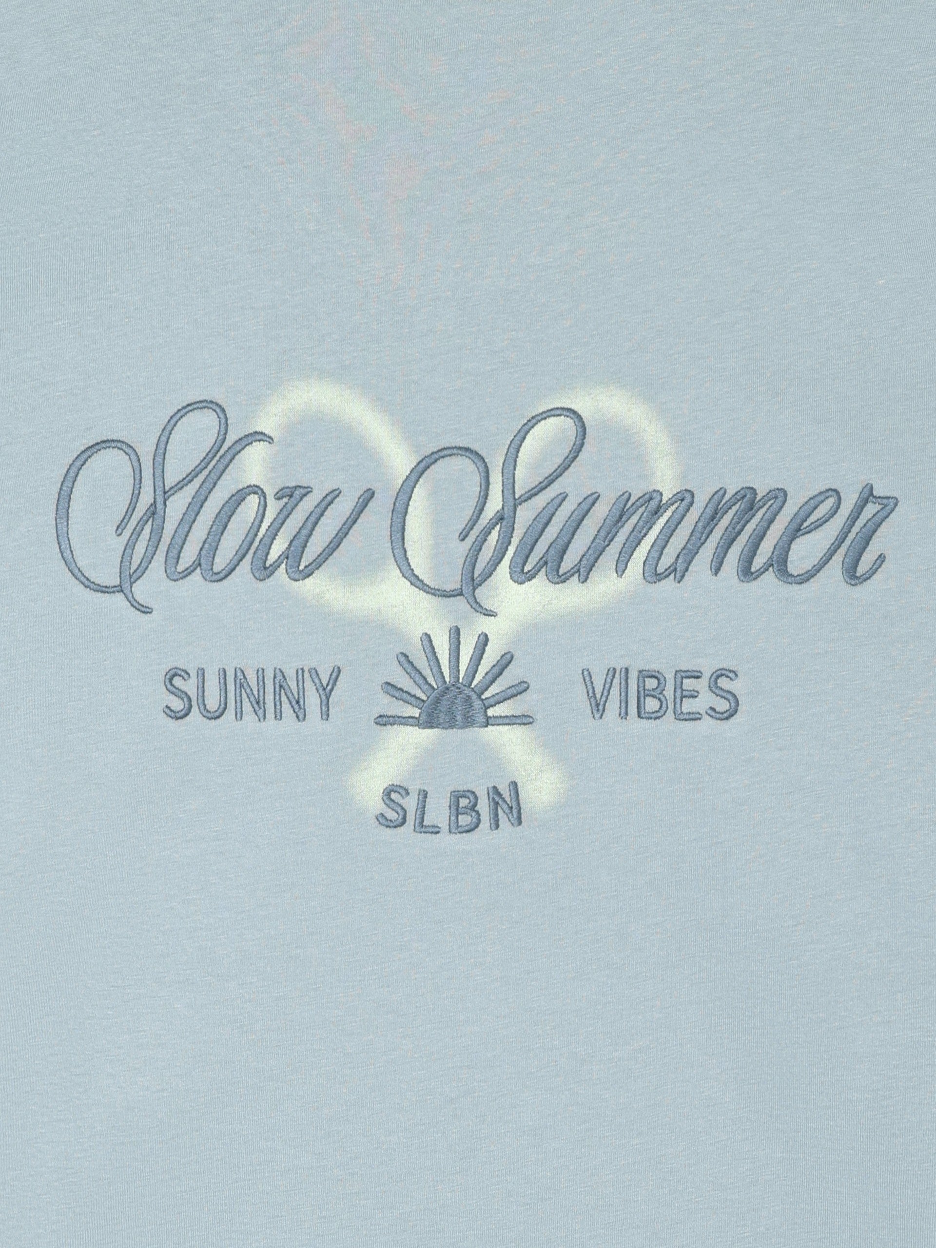 Camisola slow summer verde cinzento