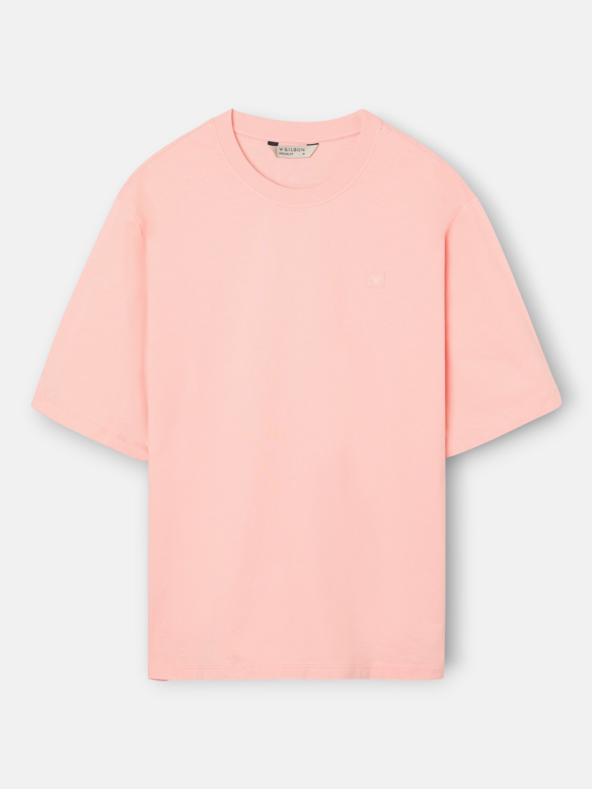 T-shirt coupe spéciale minilogo patch corail