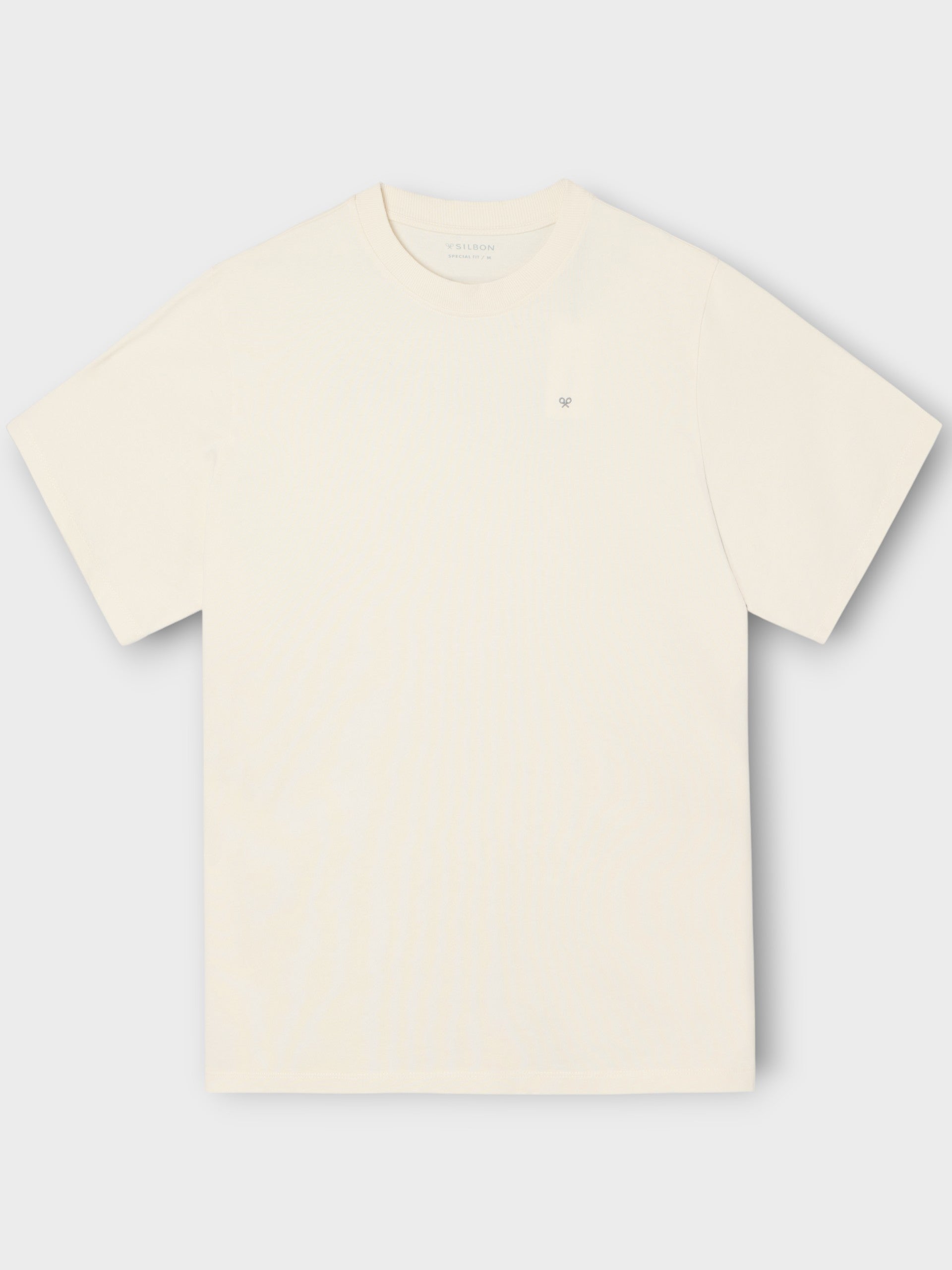 Camiseta special fit Silbon classic society crema