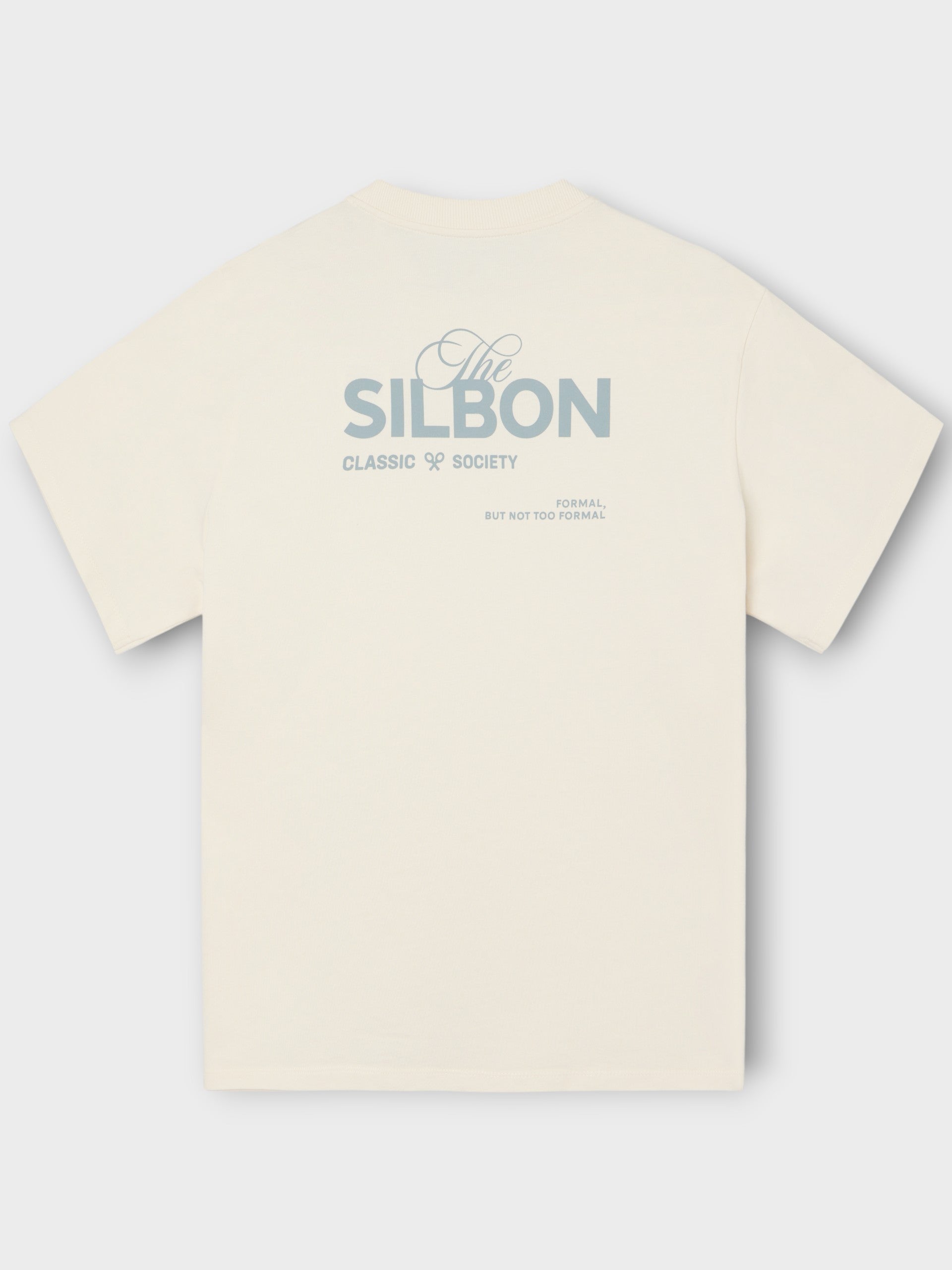 Camiseta special fit Silbon classic society crema