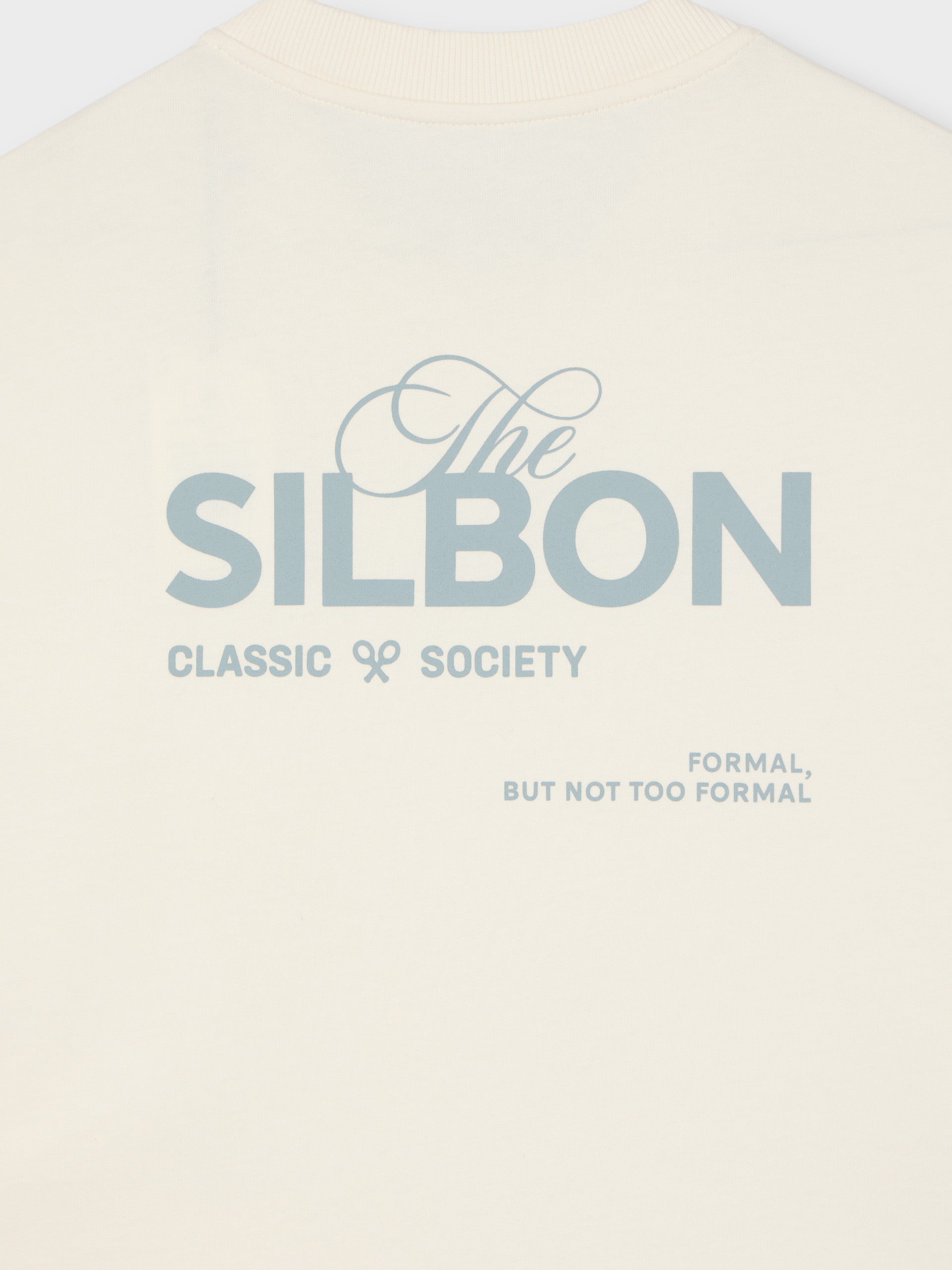 Camiseta special fit Silbon classic society crema