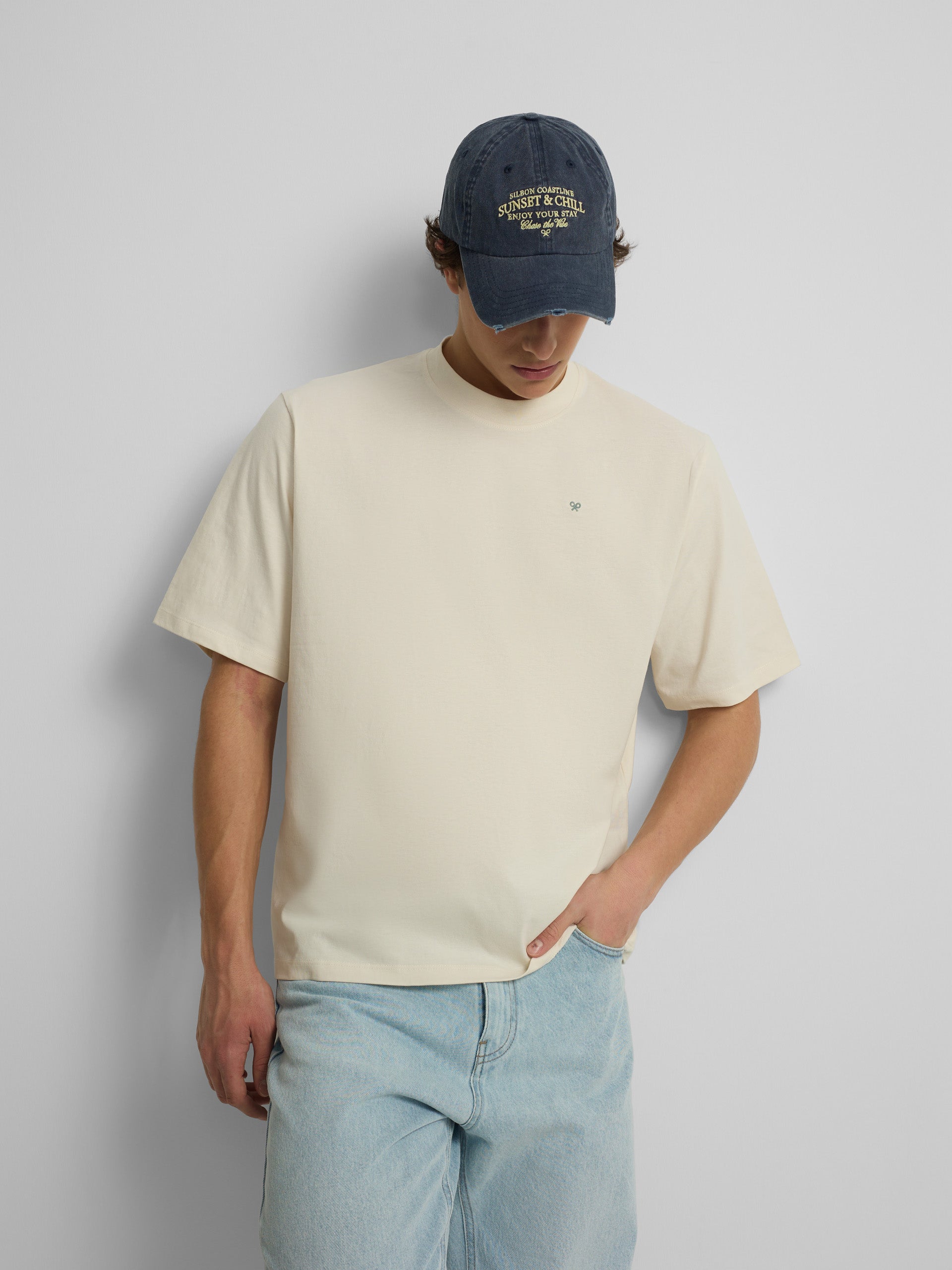 T-shirt coupe spéciale le champs crème