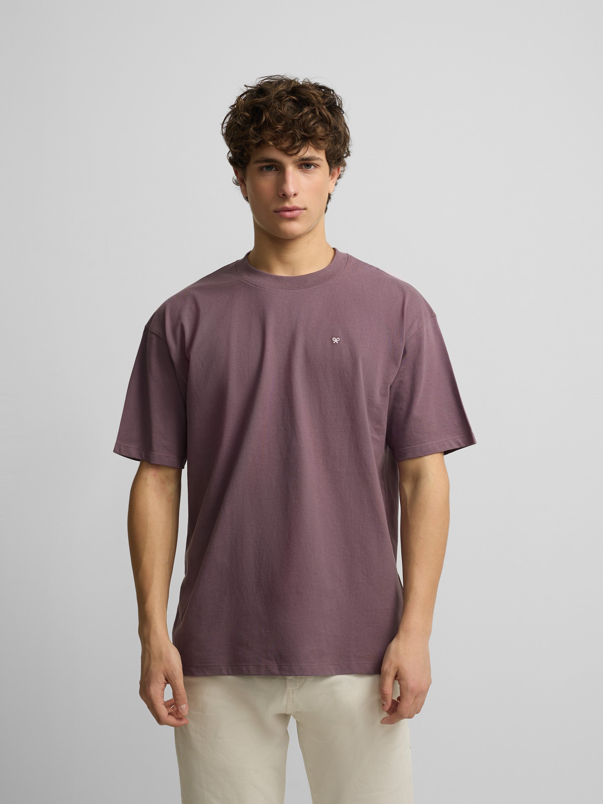 Camiseta relaxed fit Silbon vacation roxa