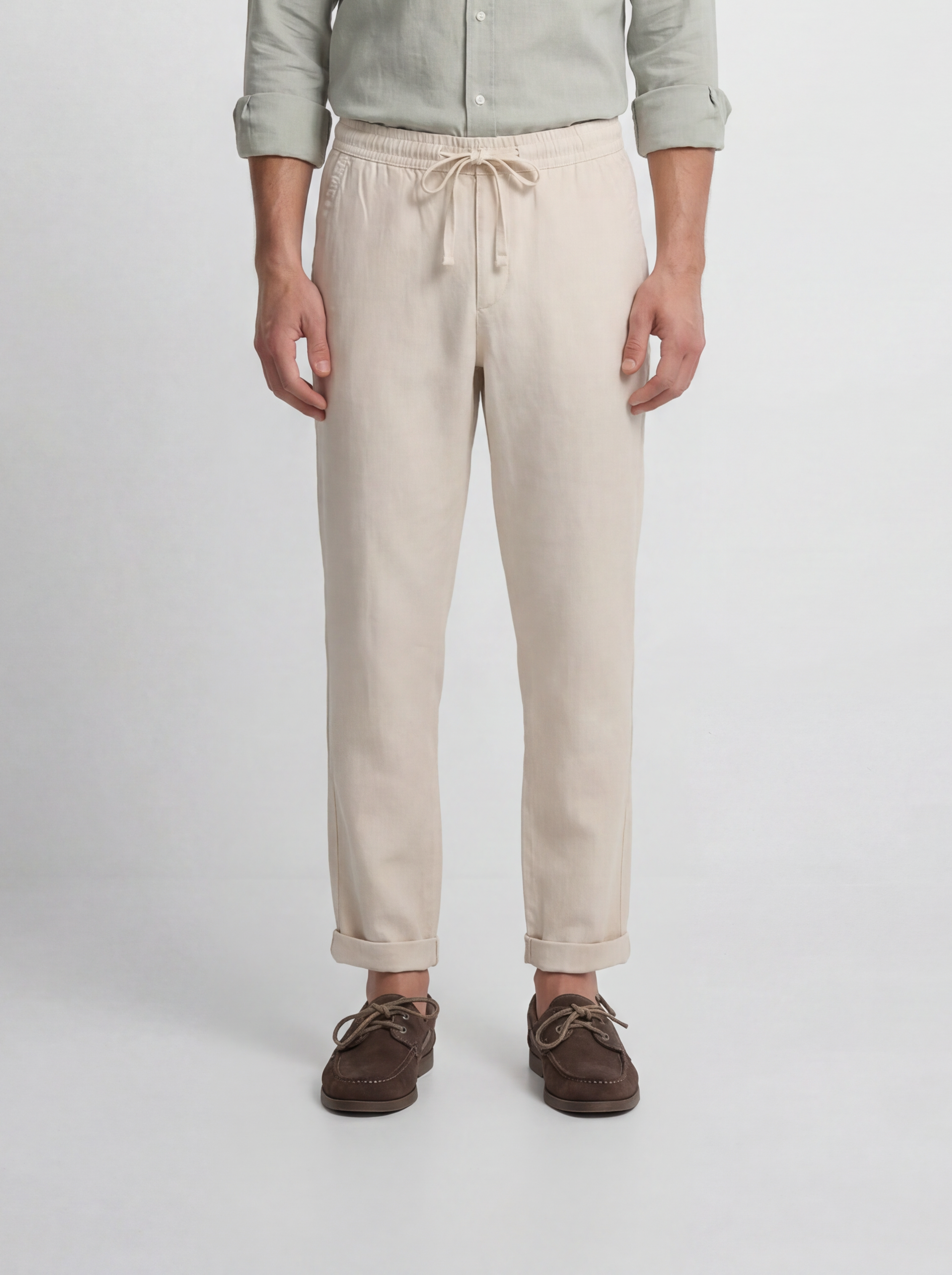 Pantalon sport jogger lino piedra