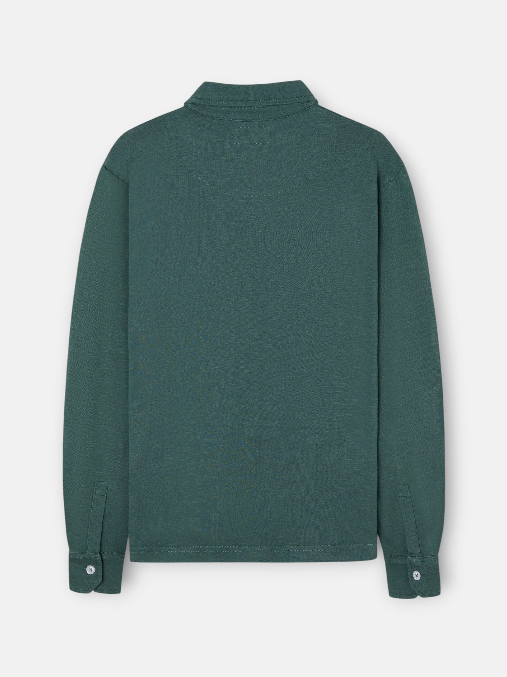 Polo manga larga sport verde