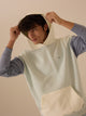 Sudadera capucha multicolor aguamarina