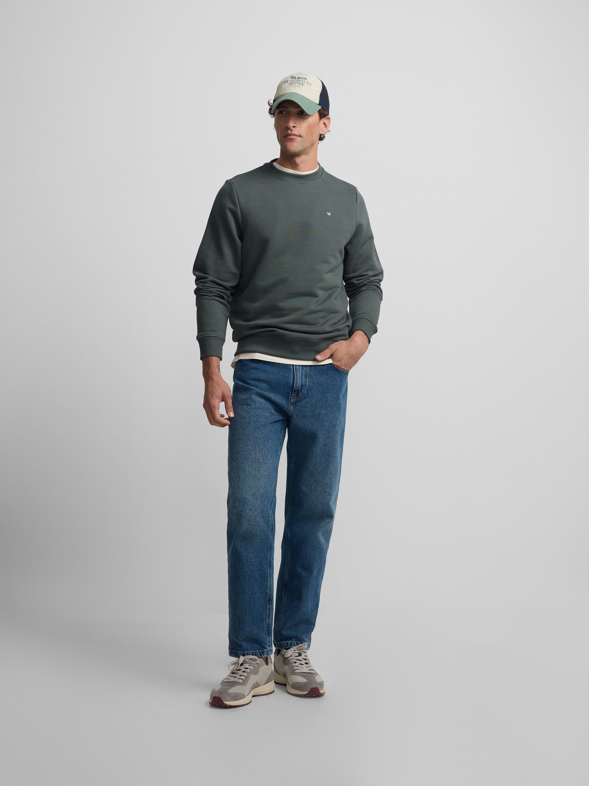 Sudadera Silbon classics verde oscuro