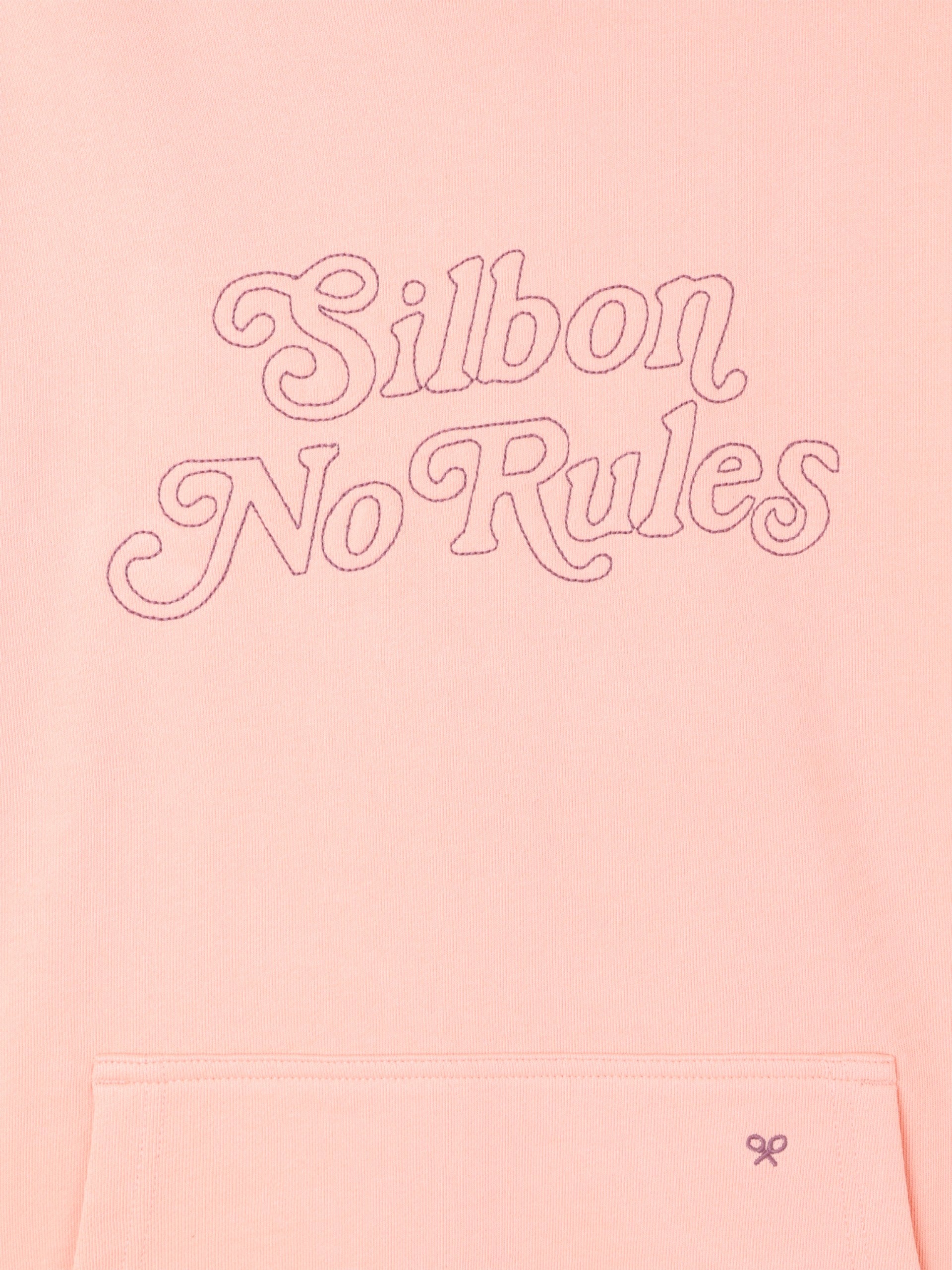 Sudadera relaxed fit hoodie no rules coral