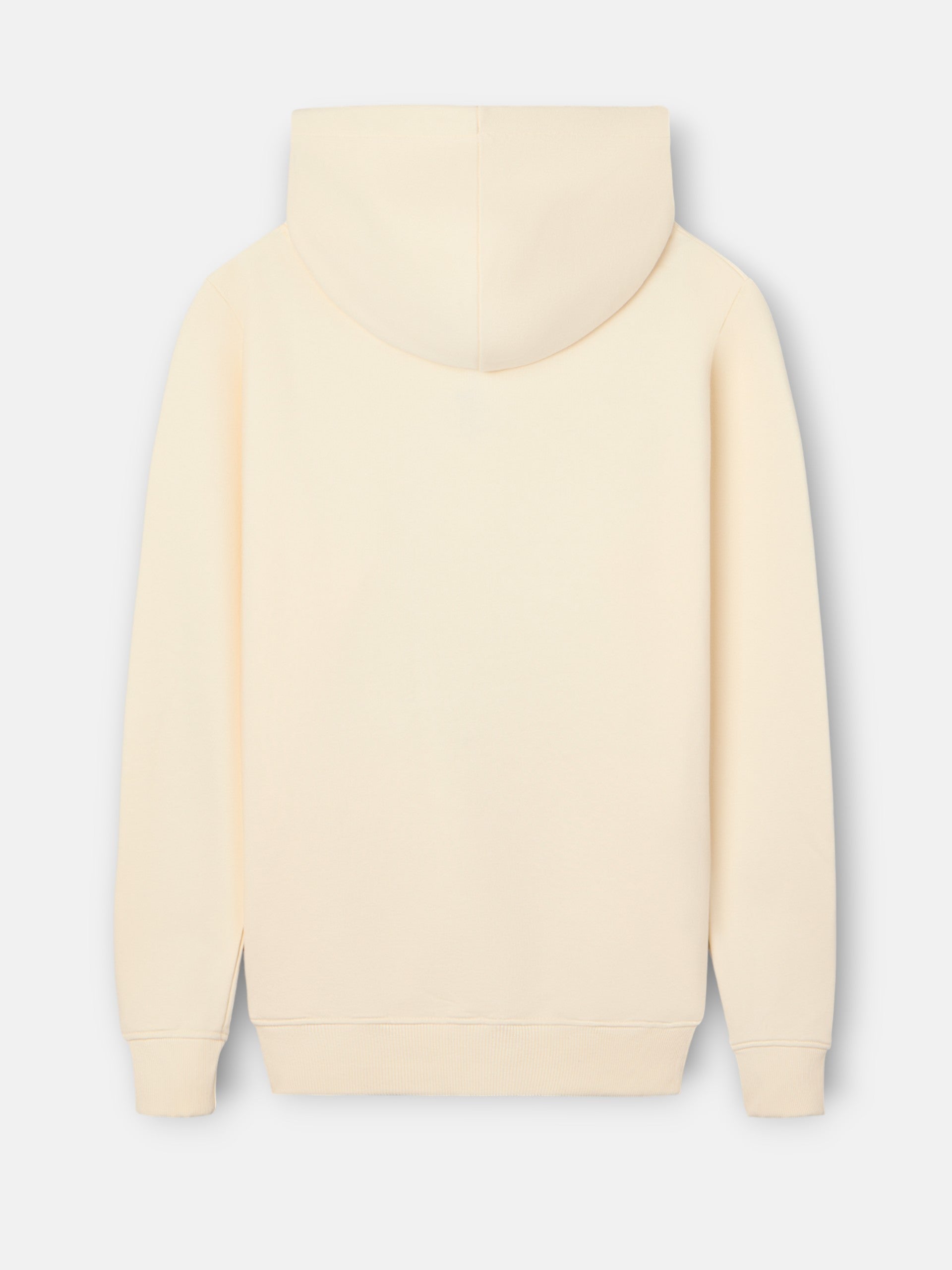 Sudadera capucha Silbon raqueta media crema