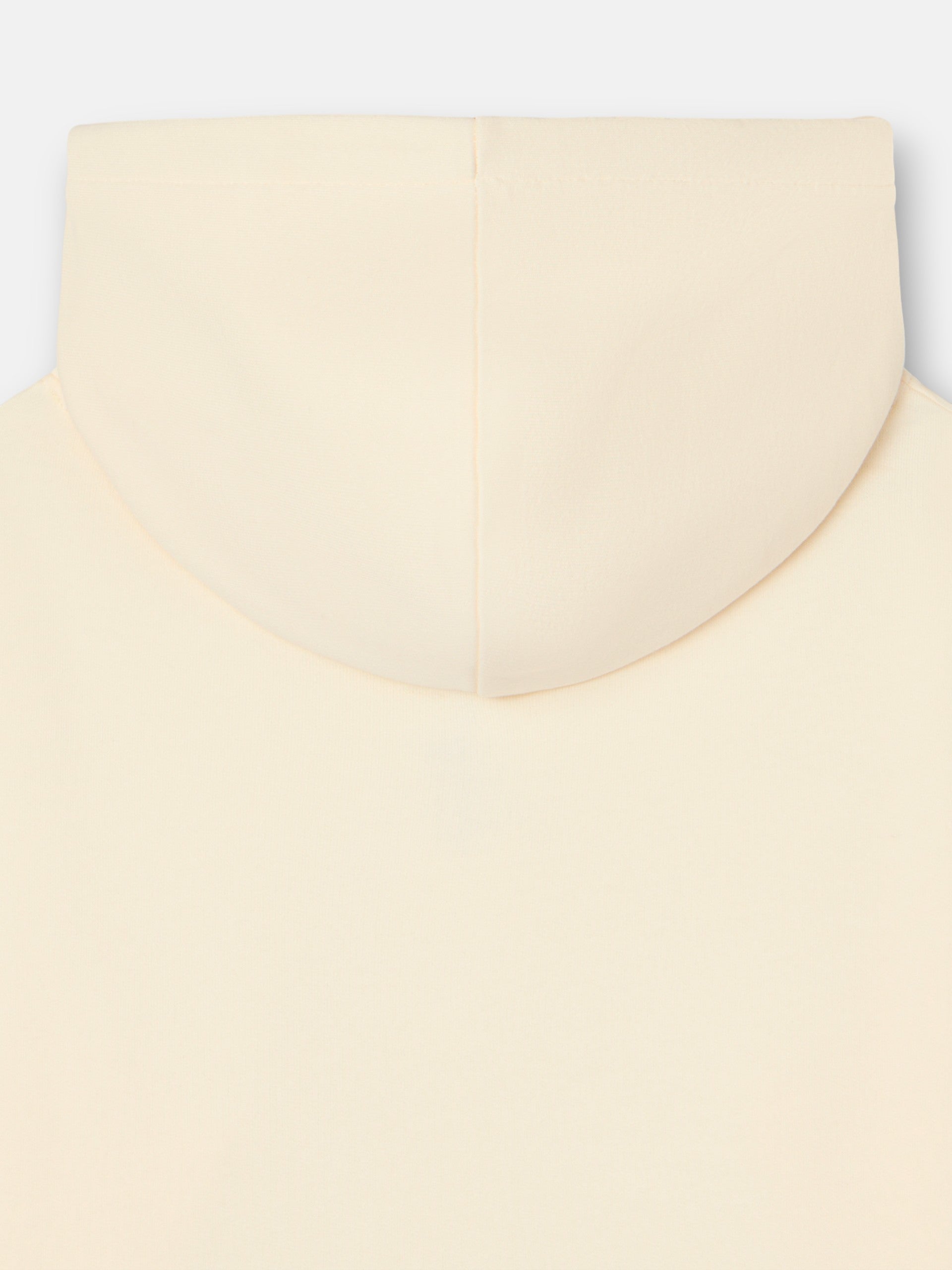 Sudadera capucha Silbon raqueta media crema
