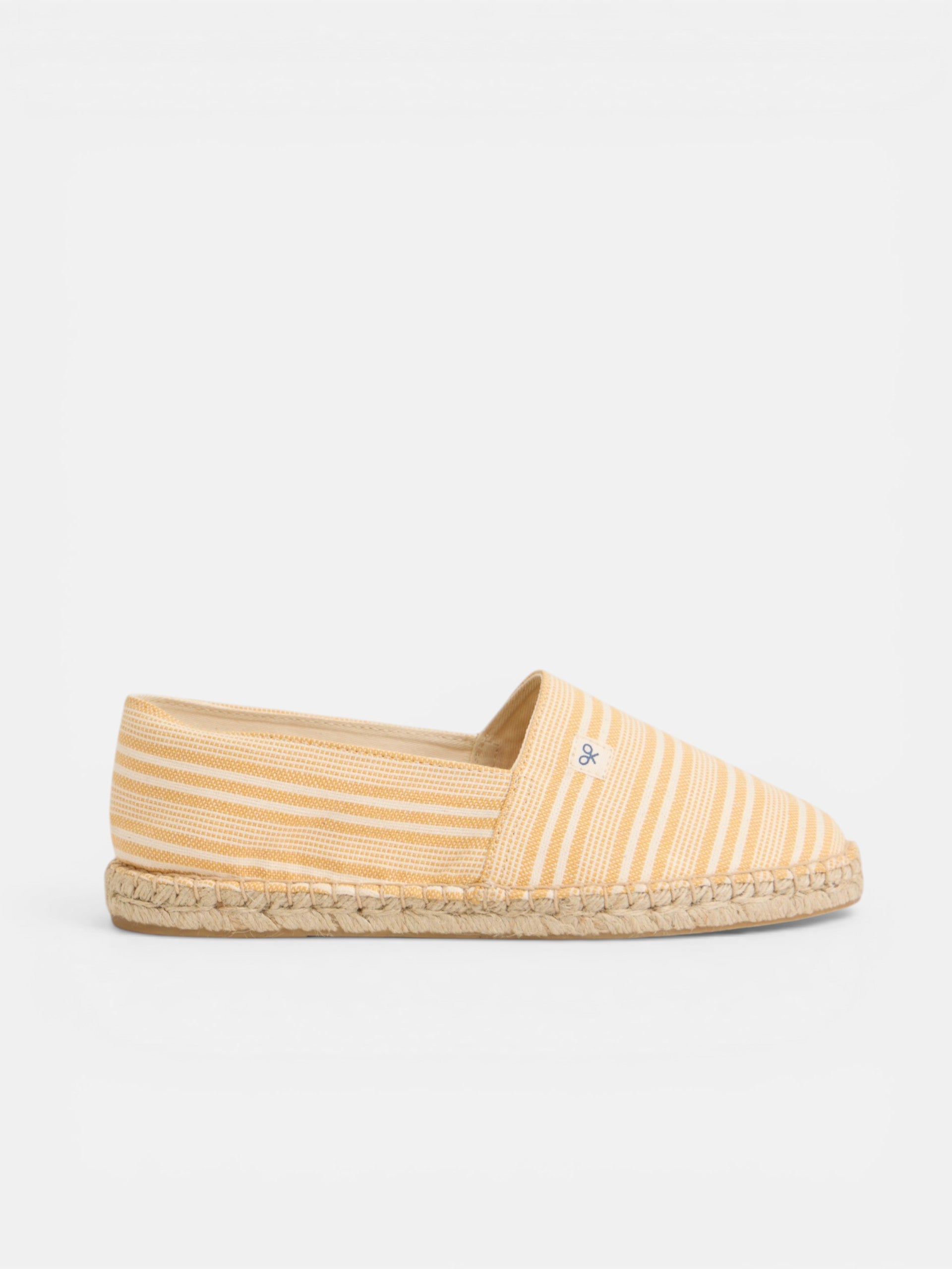 Espadrille à rayures jaunes