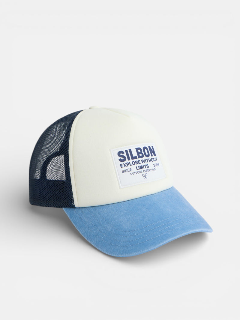 Casquette trucker limits bleu