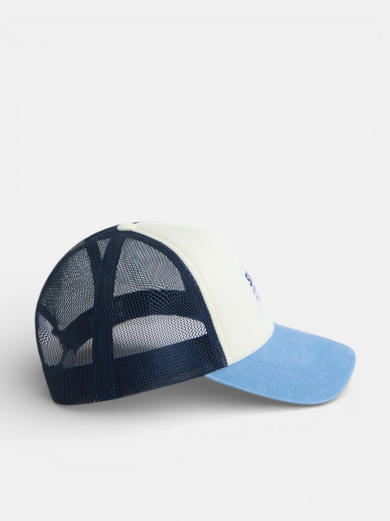 Casquette trucker limits bleu