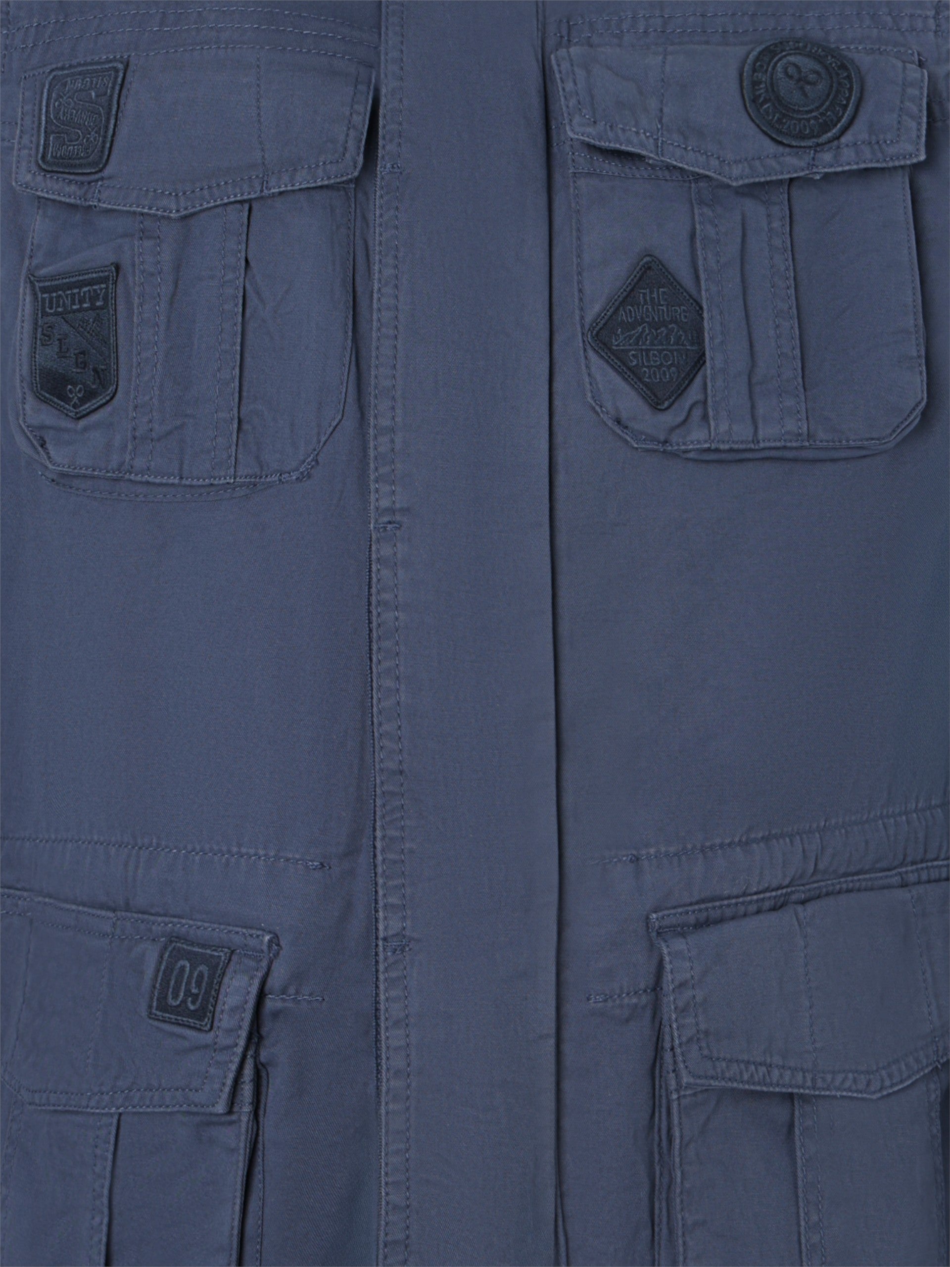 Parka parches azul marino