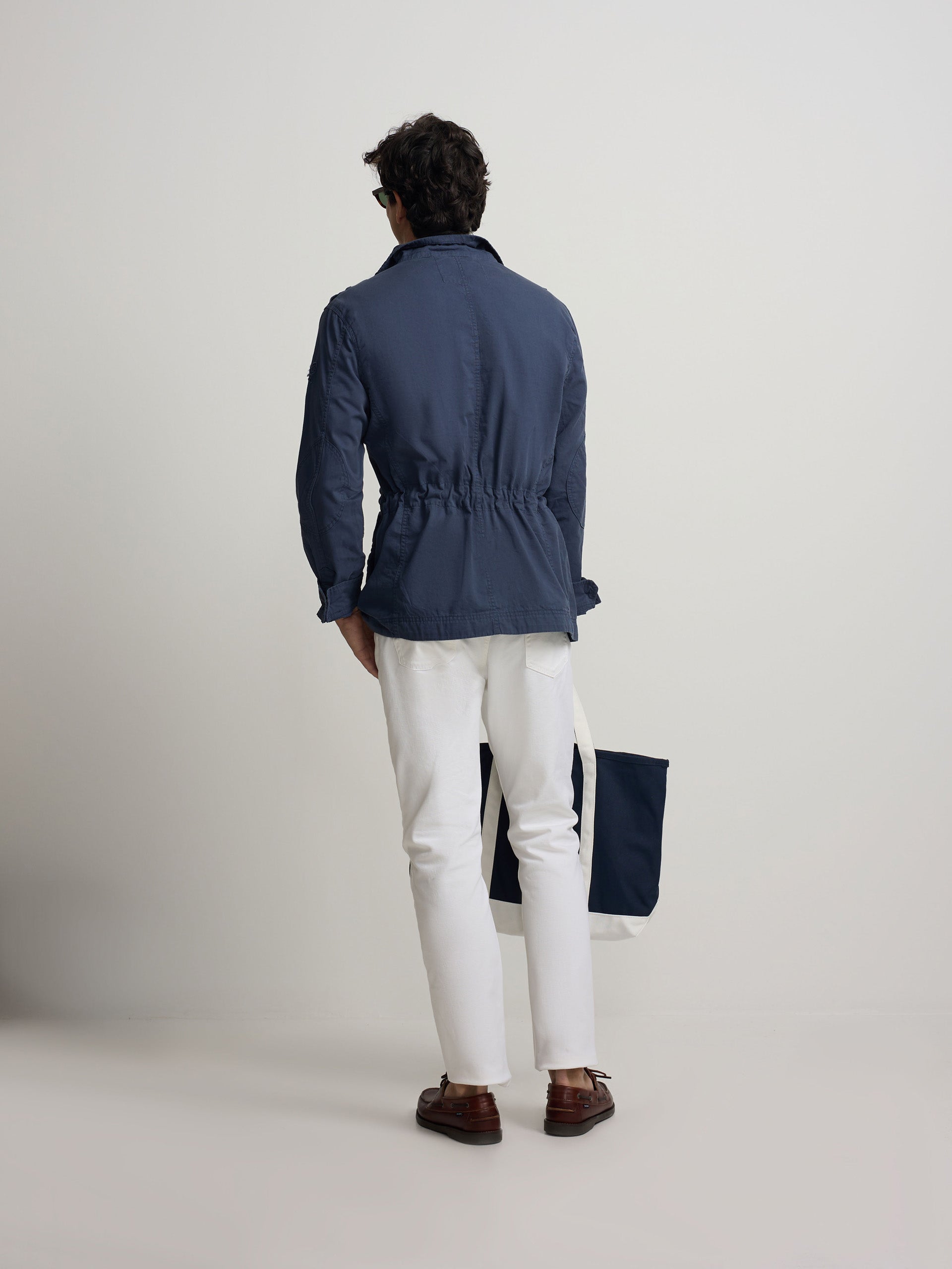 Parka parches azul marino