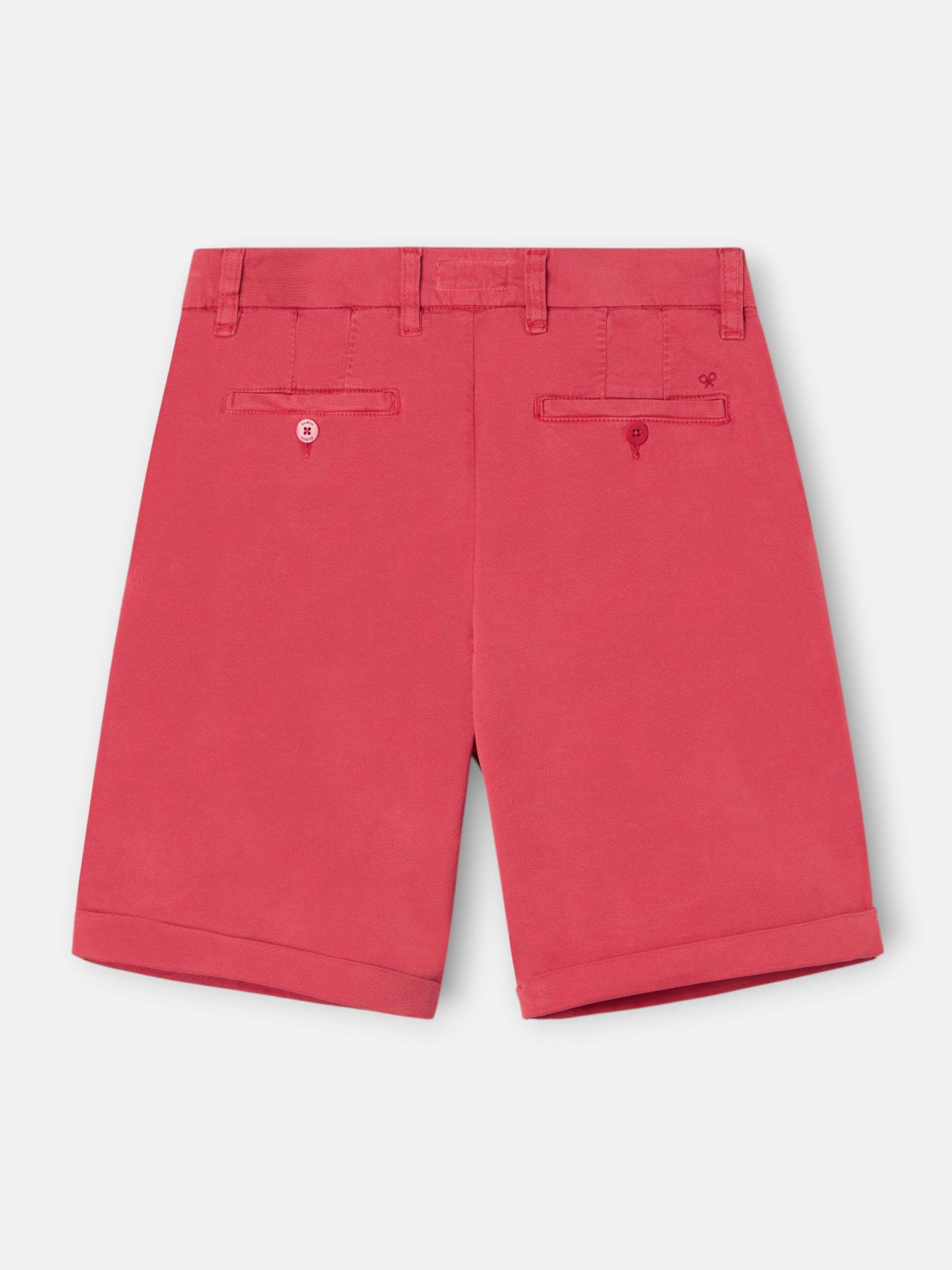 Classic coral Bermuda shorts