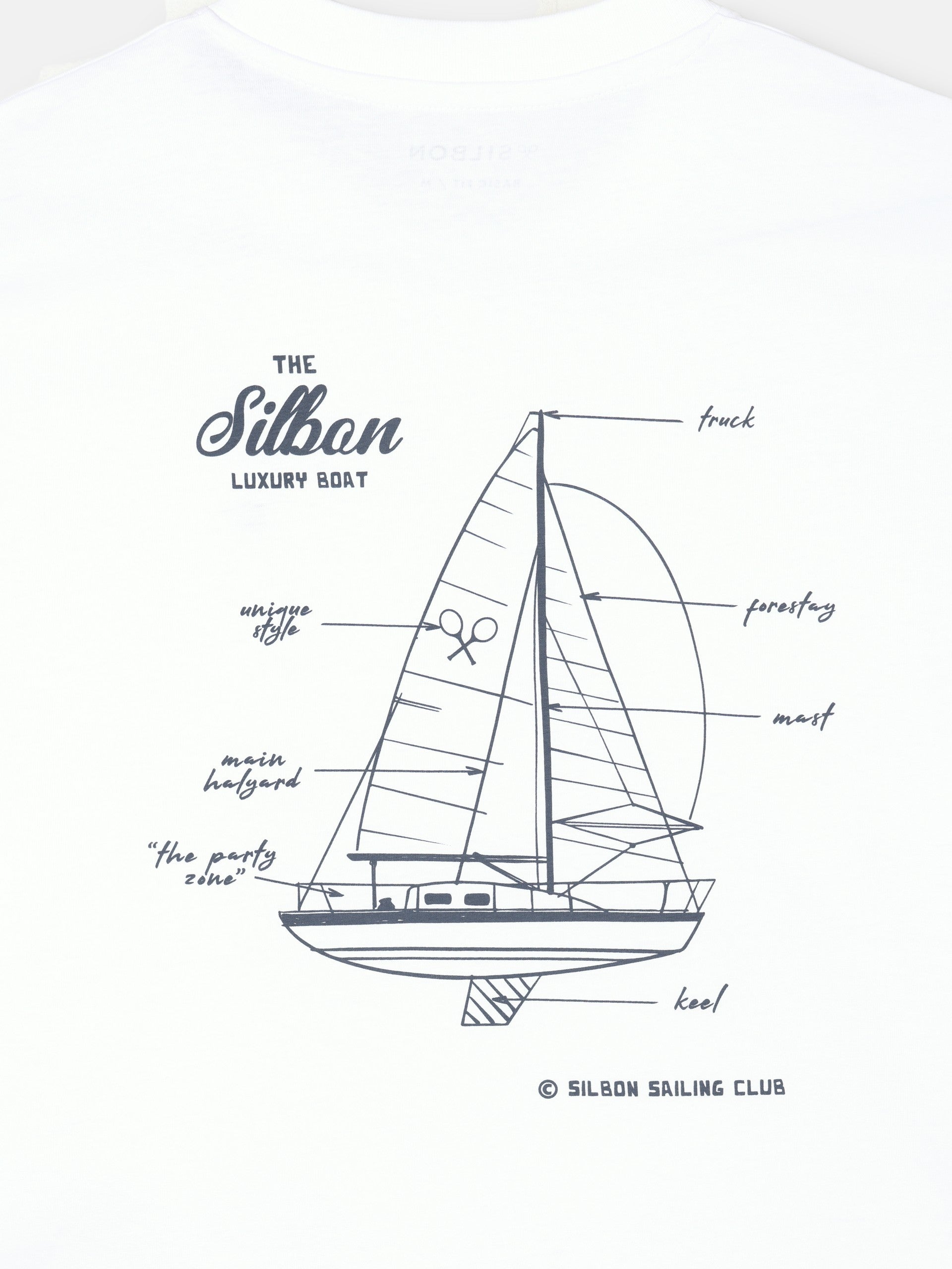 T-shirt de luxe bateau blanc
