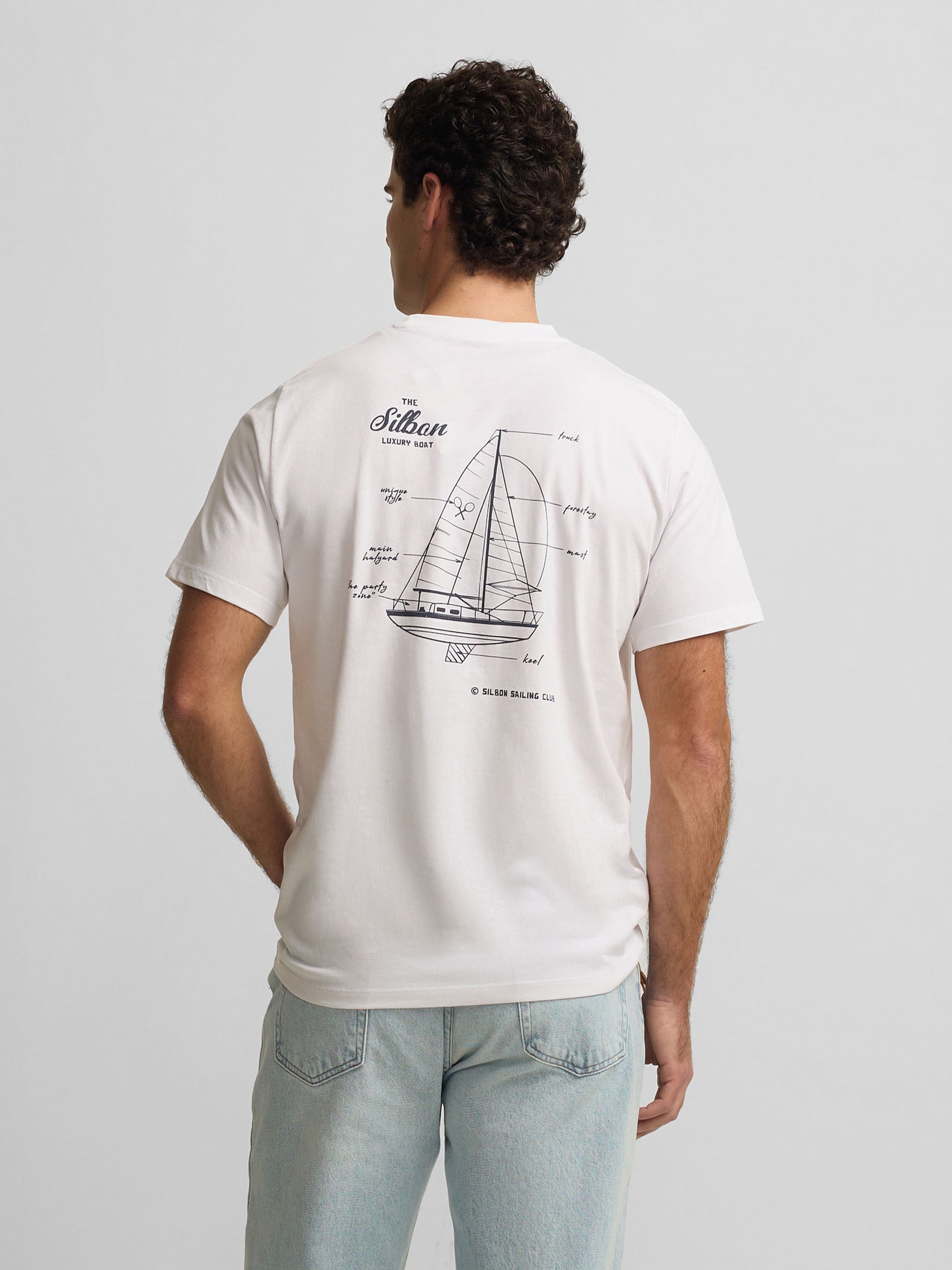 T-shirt de luxe bateau blanc
