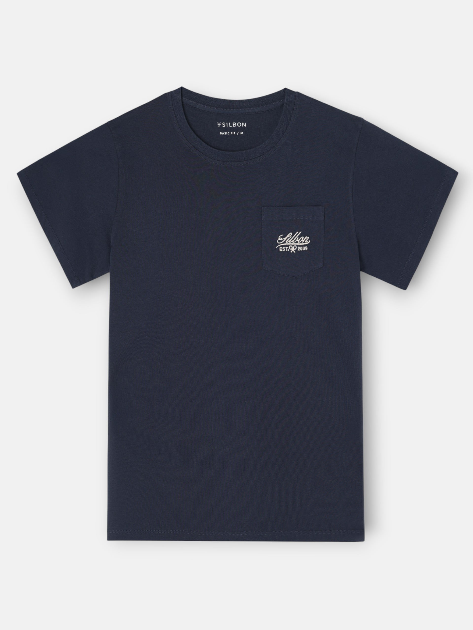 Camiseta bolsillo garmet dye azul marino