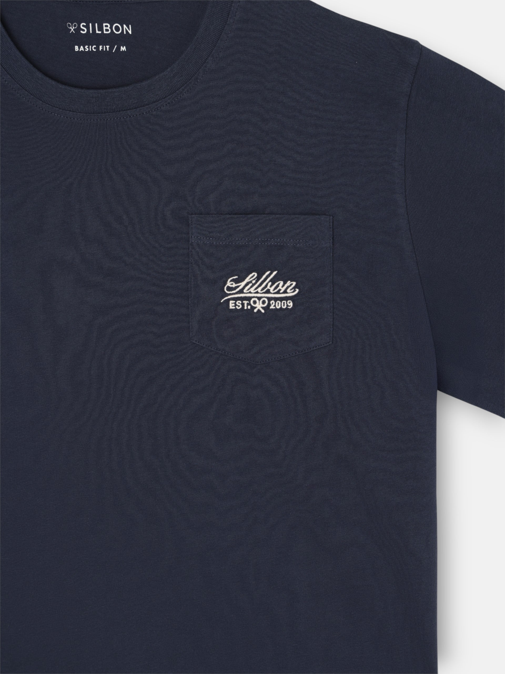 Camiseta bolsillo garmet dye azul marino